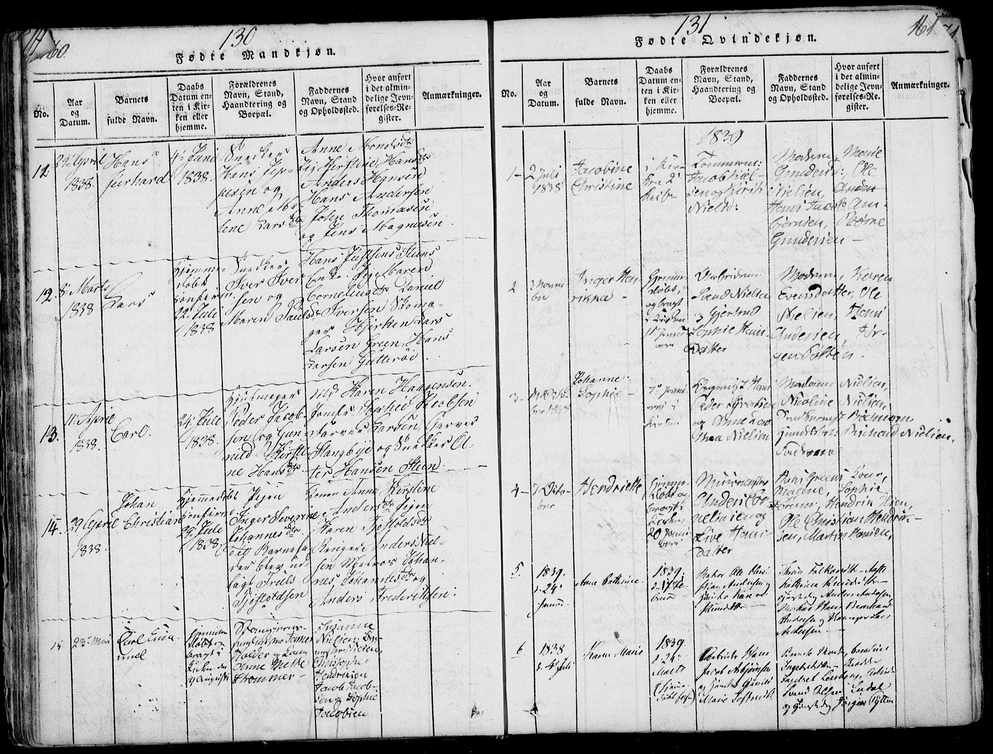 Larvik kirkebøker, AV/SAKO-A-352/F/Fb/L0002: Parish register (official) no. II 2, 1818-1842, p. 160-161