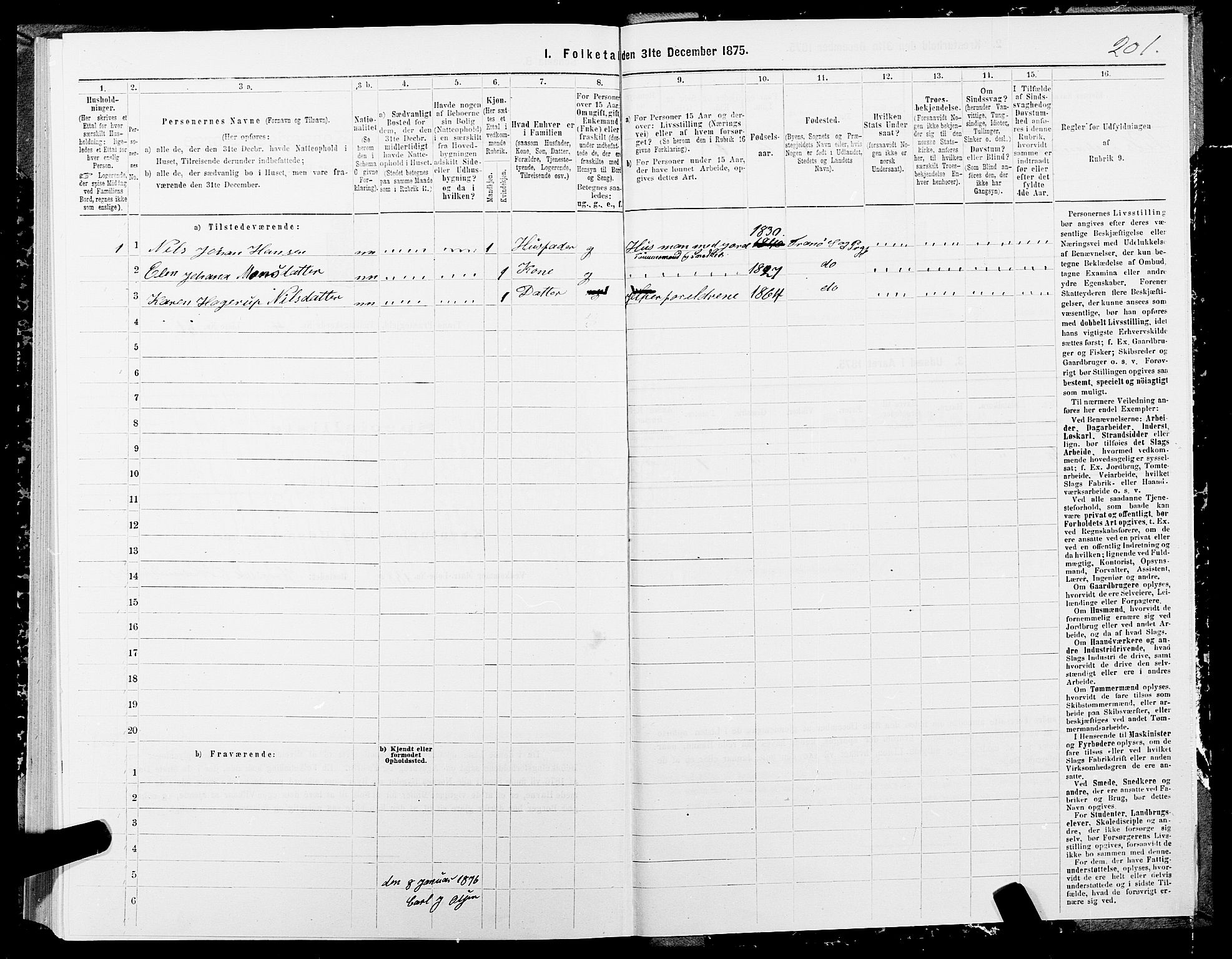 SATØ, 1875 census for 1927P Tranøy, 1875, p. 2201