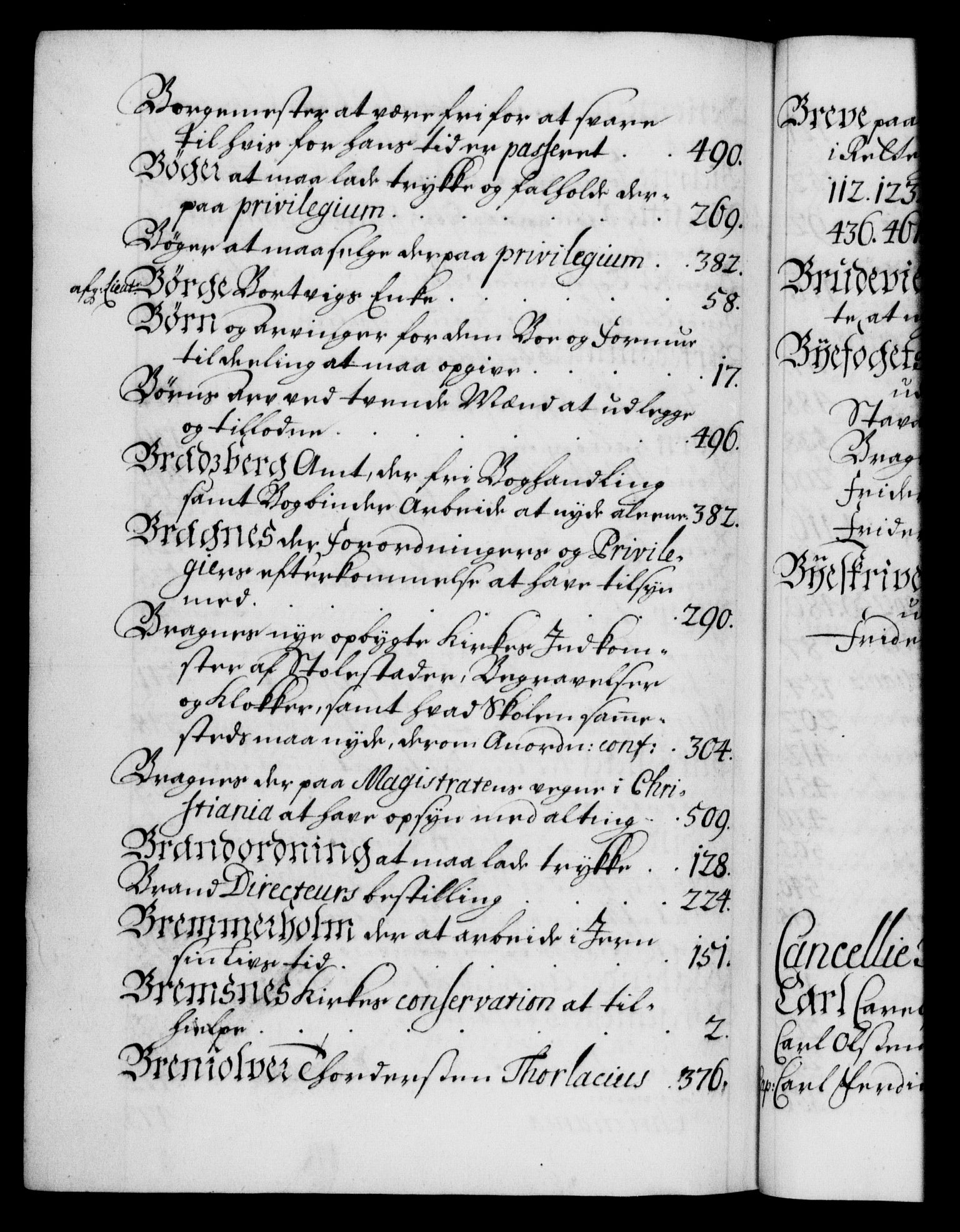 Danske Kanselli 1572-1799, AV/RA-EA-3023/F/Fc/Fca/Fcaa/L0020: Norske registre, 1708-1711