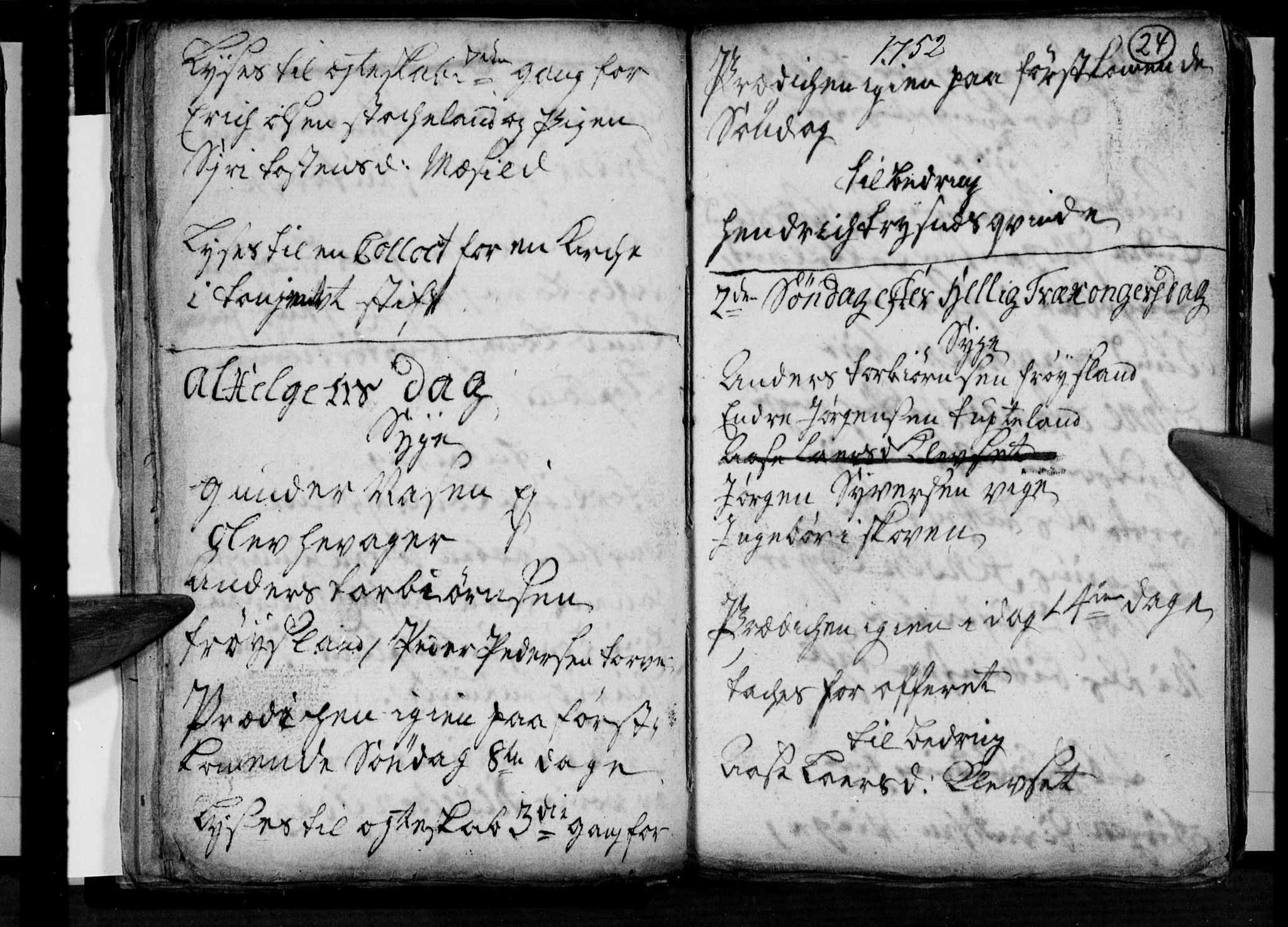Søgne sokneprestkontor, SAK/1111-0037/F/Fa/Fab/L0003: Parish register (official) no. A 3, 1751-1759, p. 24