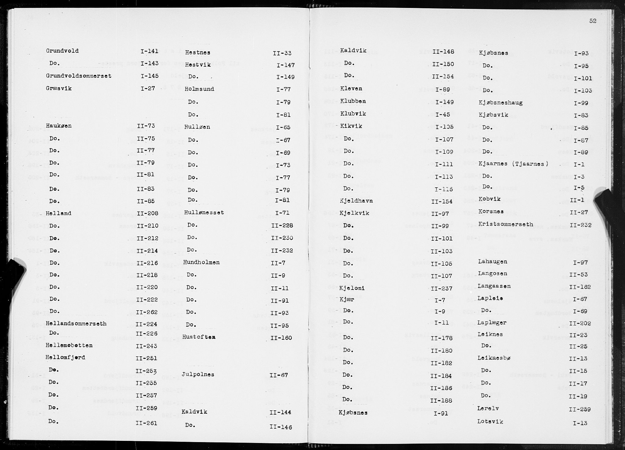 SAT, 1875 census for 1850P Tysfjord, 1875, p. 52