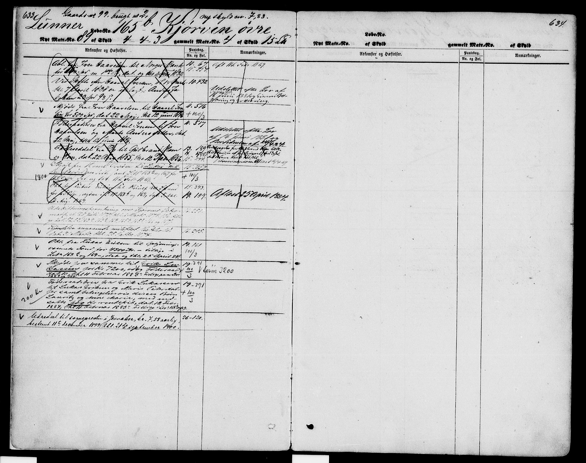 Hadeland og Land tingrett, AV/SAH-TING-010/H/Ha/Hab/L0001/0002: Mortgage register no. b-1b, 1865-1905, p. 633-634