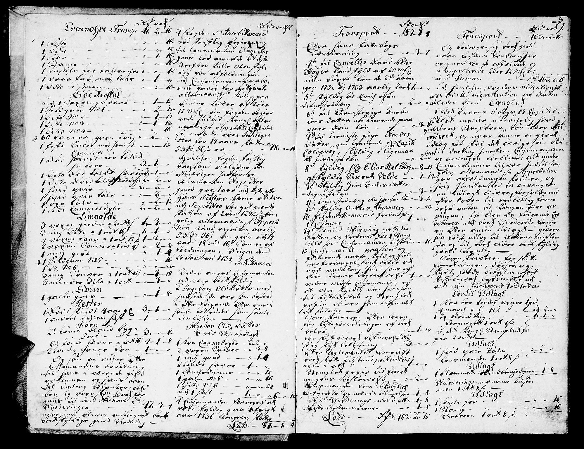 Inderøy sorenskriveri, SAT/A-4147/1/3/3A/L0007: Skifteprotokoll, 1734-1740, p. 2b-3a