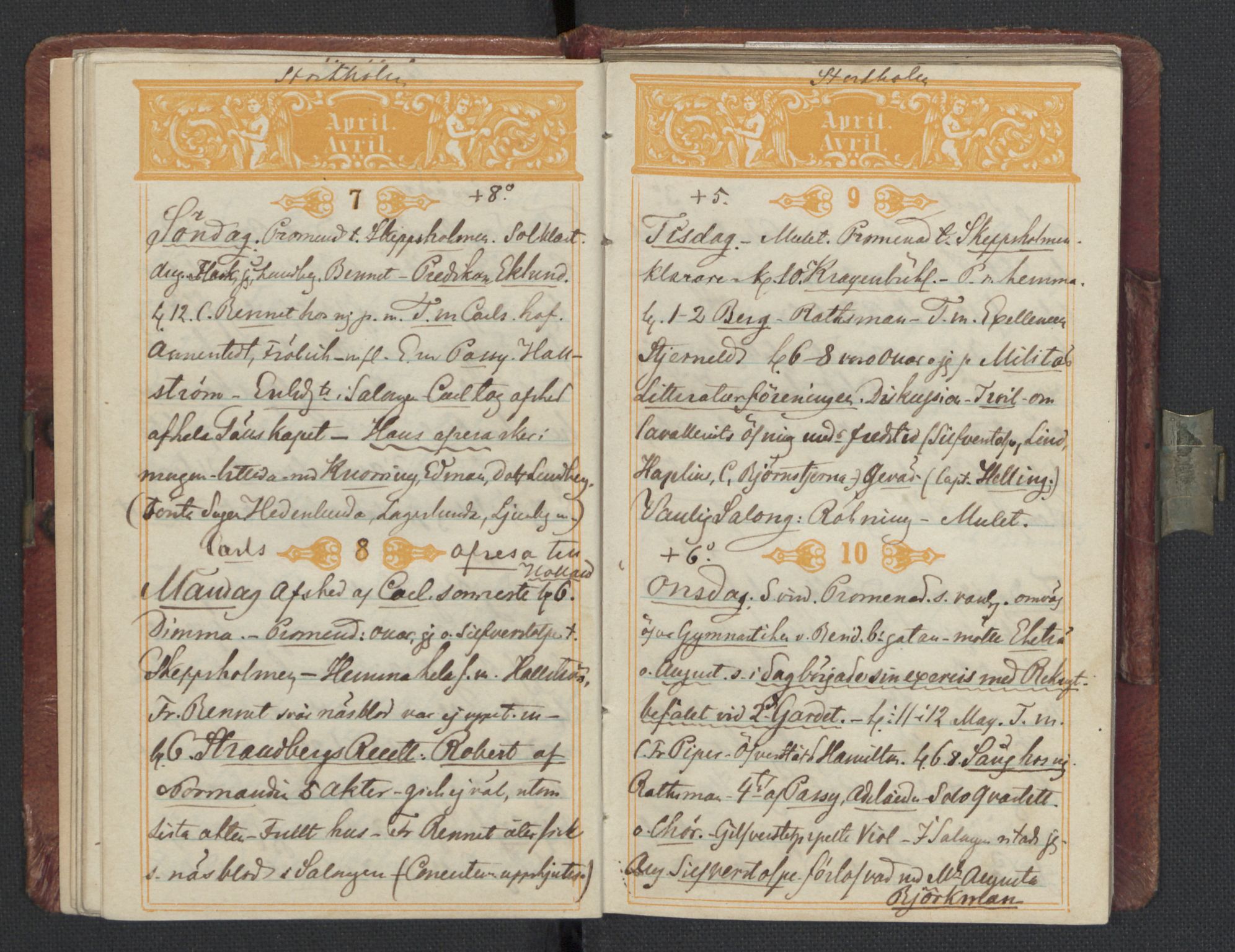 Bernadotte, AV/RA-PA-0318/F/L0001/0003: Privat materiale fra Bernadottefamilien / Dagbok, 1850, p. 32