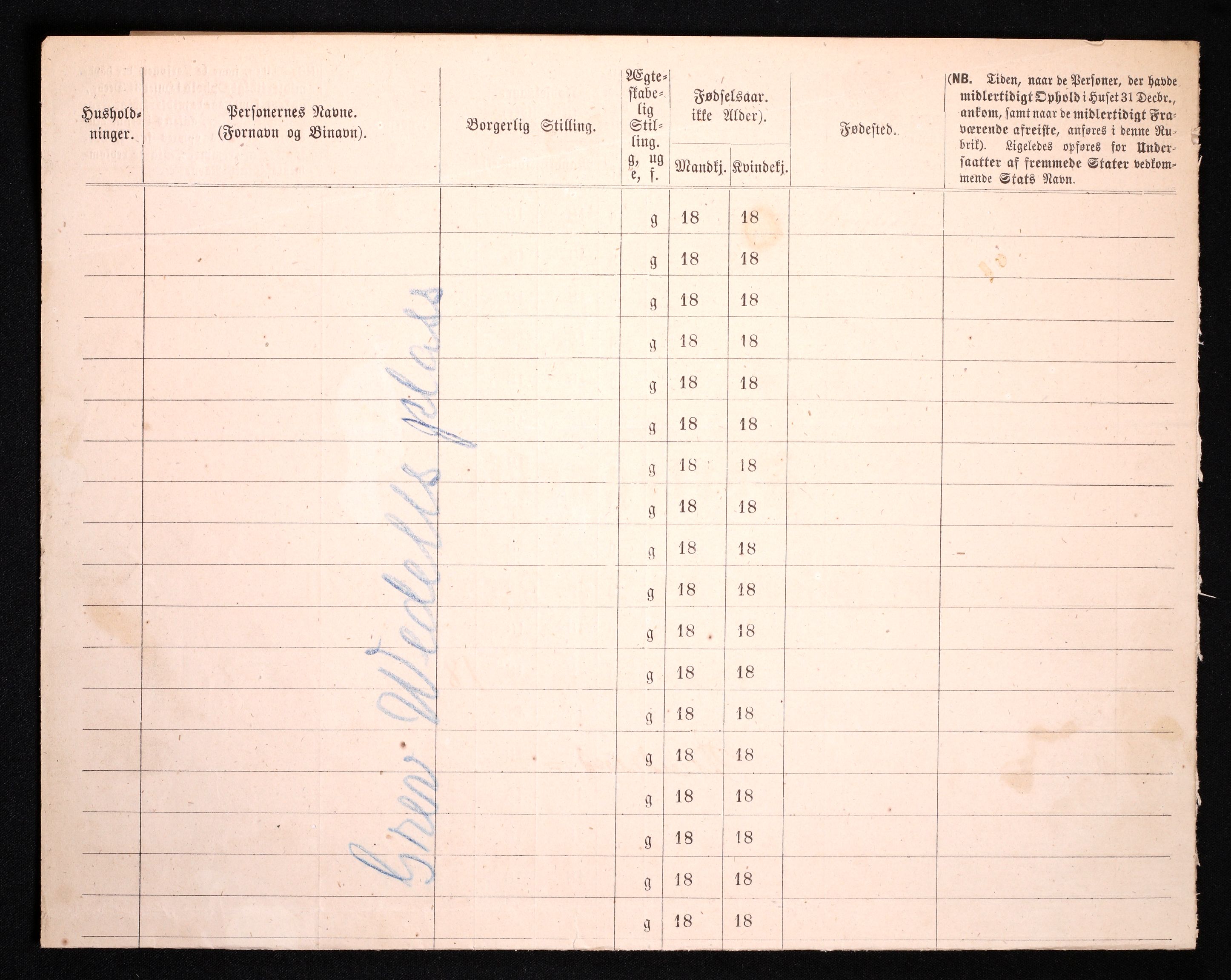 RA, 1870 census for 0301 Kristiania, 1870, p. 1109