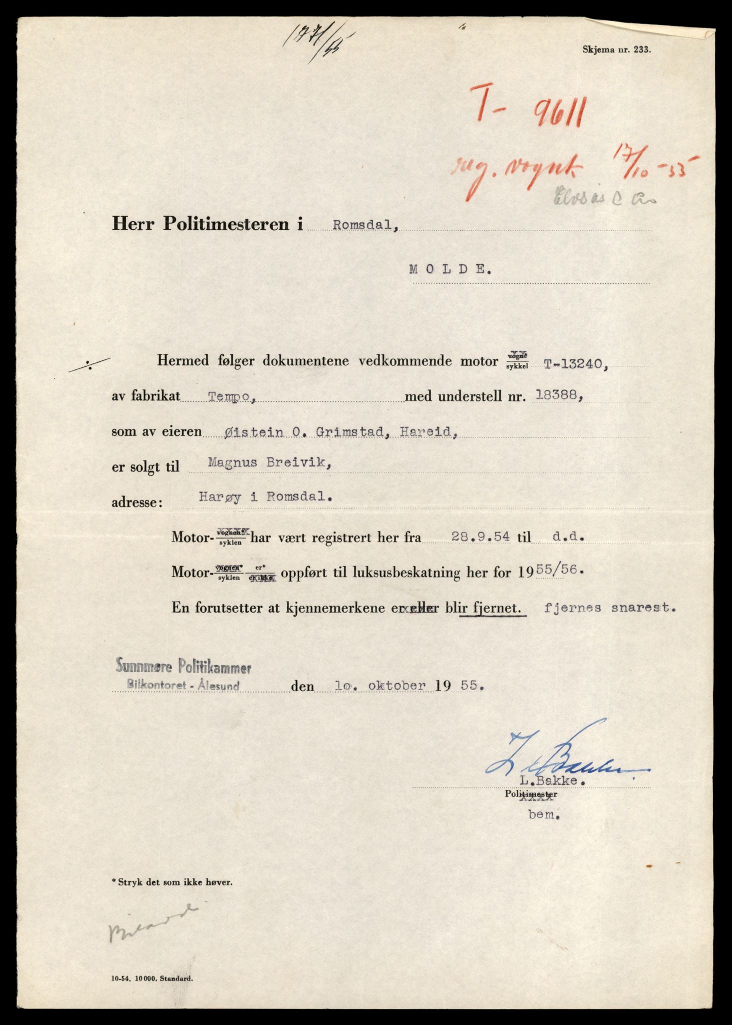 Møre og Romsdal vegkontor - Ålesund trafikkstasjon, AV/SAT-A-4099/F/Fe/L0039: Registreringskort for kjøretøy T 13361 - T 13530, 1927-1998, p. 2100