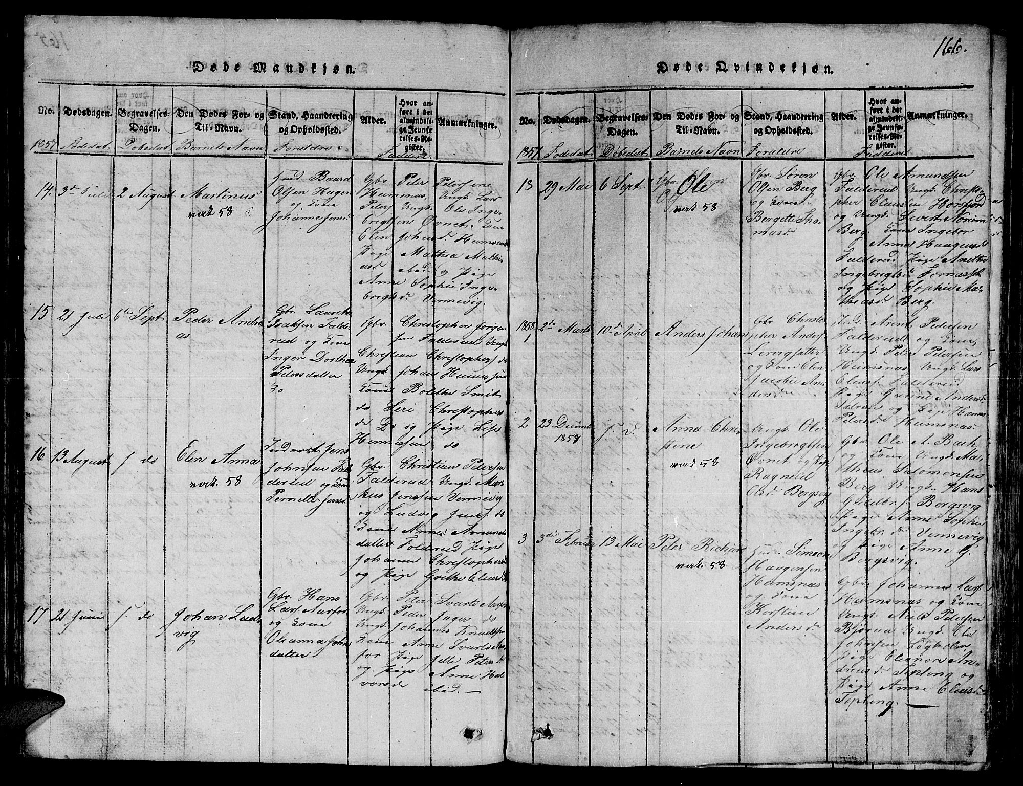 Ministerialprotokoller, klokkerbøker og fødselsregistre - Nord-Trøndelag, AV/SAT-A-1458/780/L0648: Parish register (copy) no. 780C01 /3, 1815-1877, p. 166