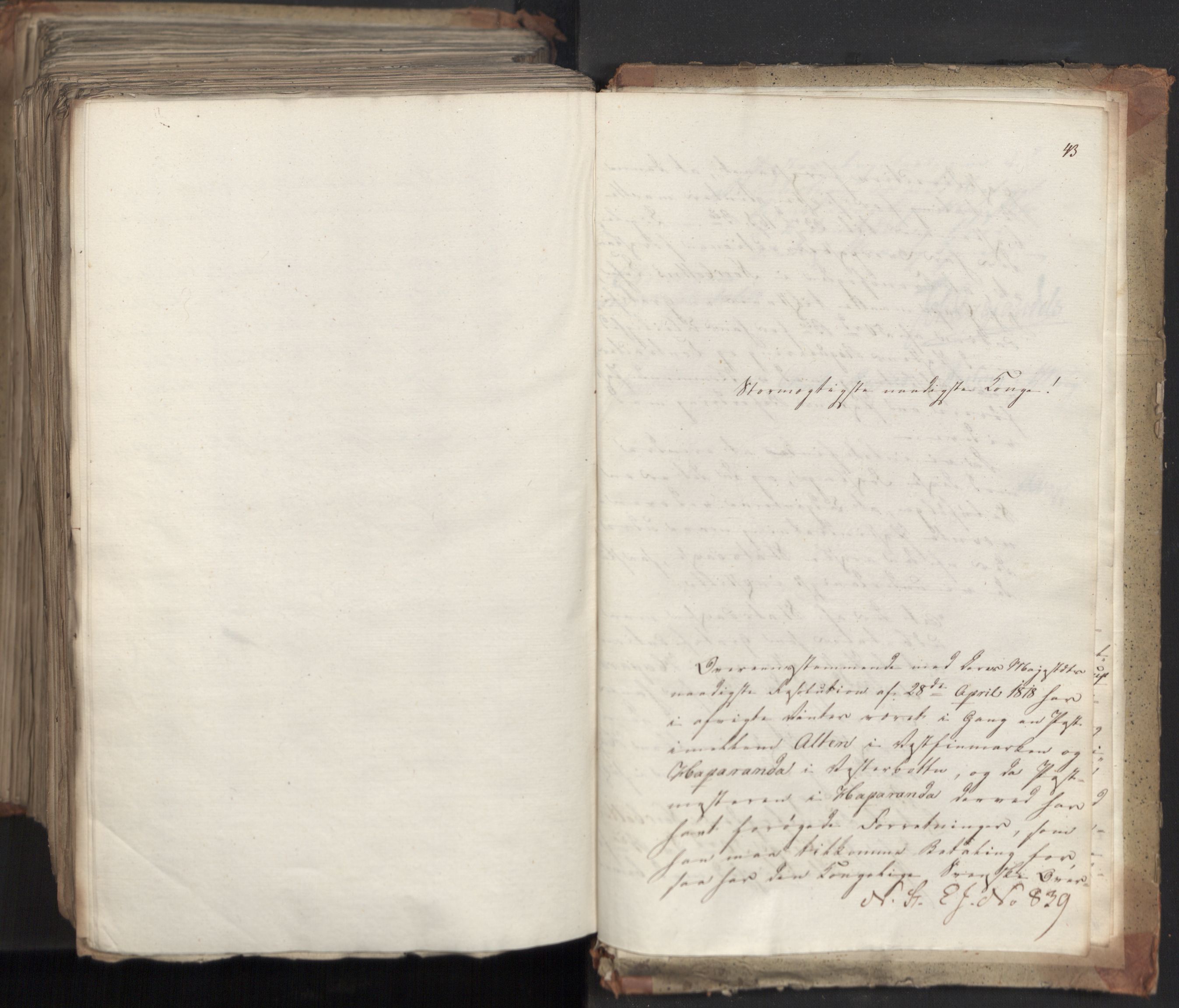 Statsrådsavdelingen i Stockholm, AV/RA-S-1003/D/Da/L0035: Regjeringsinnstillinger nr. 541-840, 1823, p. 801