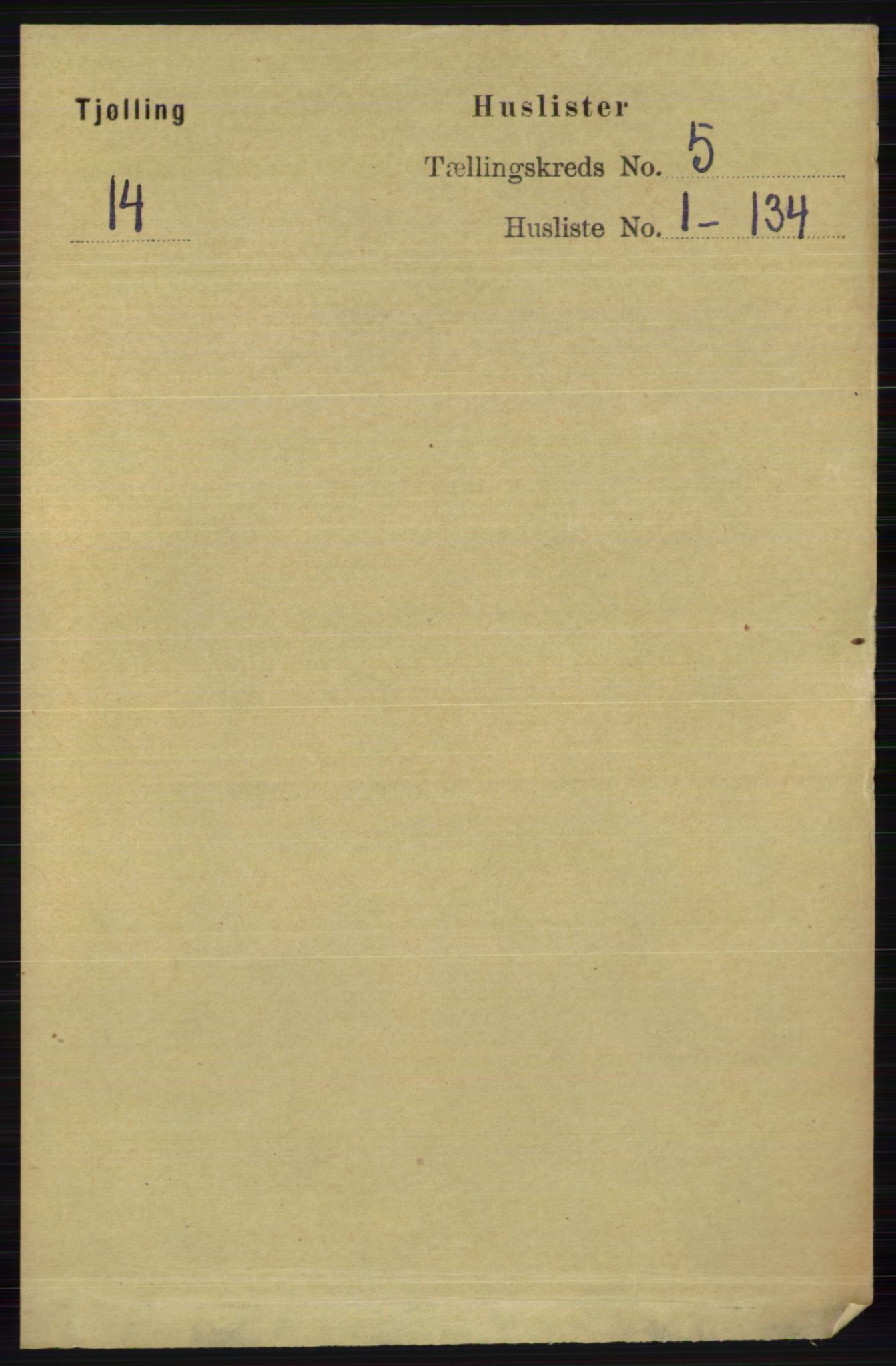 RA, 1891 census for 0725 Tjølling, 1891, p. 1835