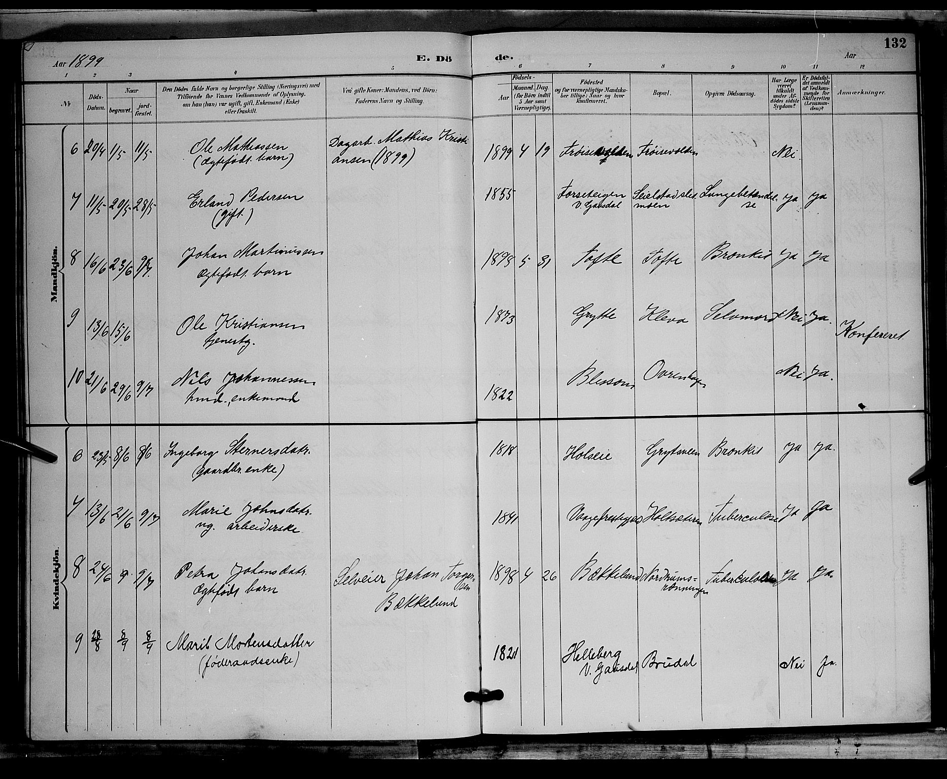 Østre Gausdal prestekontor, AV/SAH-PREST-092/H/Ha/Hab/L0002: Parish register (copy) no. 2, 1894-1904, p. 132