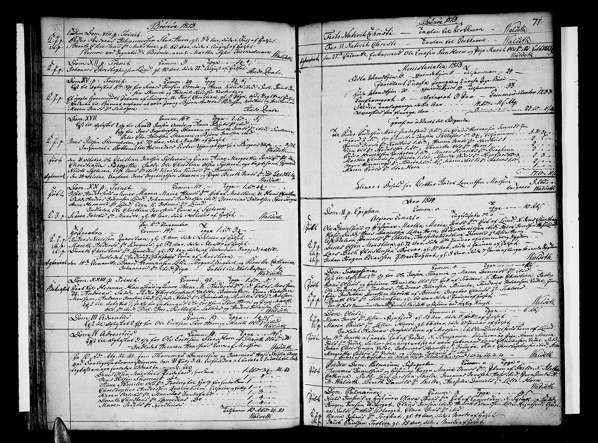 Ministerialprotokoller, klokkerbøker og fødselsregistre - Nordland, SAT/A-1459/813/L0196: Parish register (official) no. 813A06, 1804-1819, p. 71
