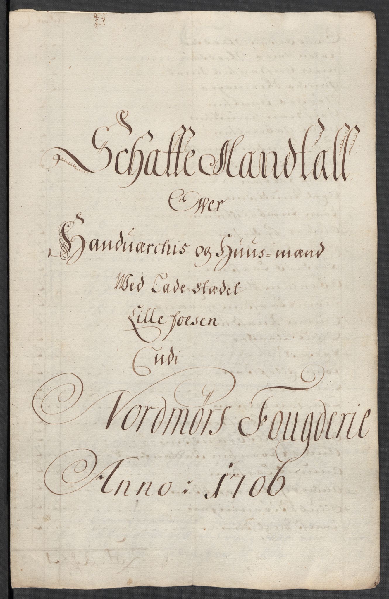 Rentekammeret inntil 1814, Reviderte regnskaper, Fogderegnskap, RA/EA-4092/R56/L3742: Fogderegnskap Nordmøre, 1706-1707, p. 90