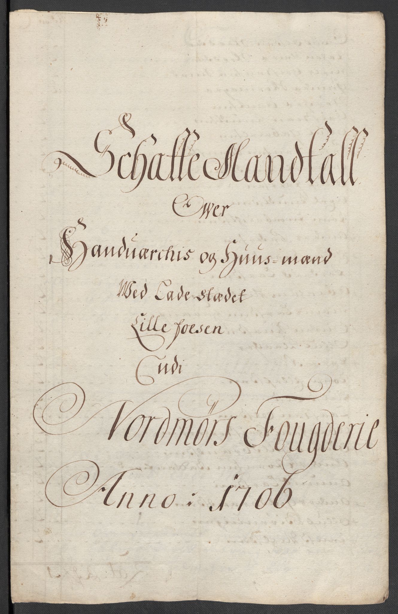 Rentekammeret inntil 1814, Reviderte regnskaper, Fogderegnskap, AV/RA-EA-4092/R56/L3742: Fogderegnskap Nordmøre, 1706-1707, p. 90