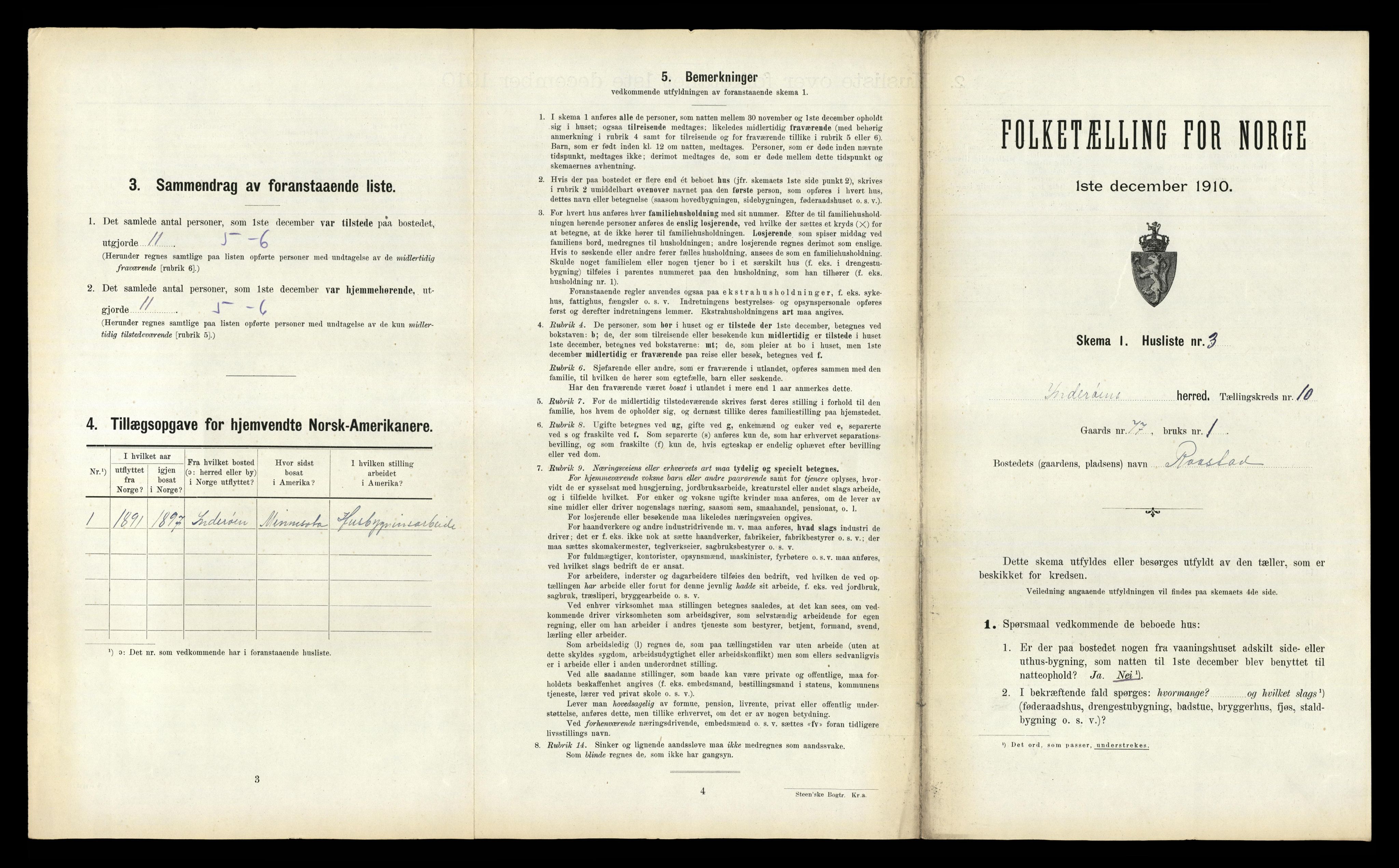 RA, 1910 census for Inderøy, 1910, p. 987