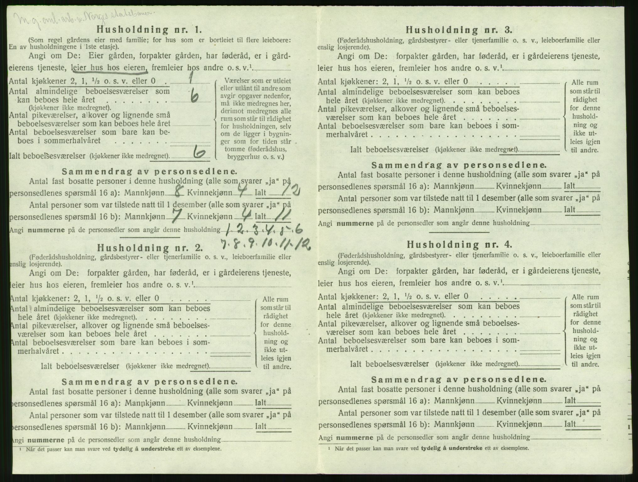 SAT, 1920 census for Grytten, 1920, p. 779