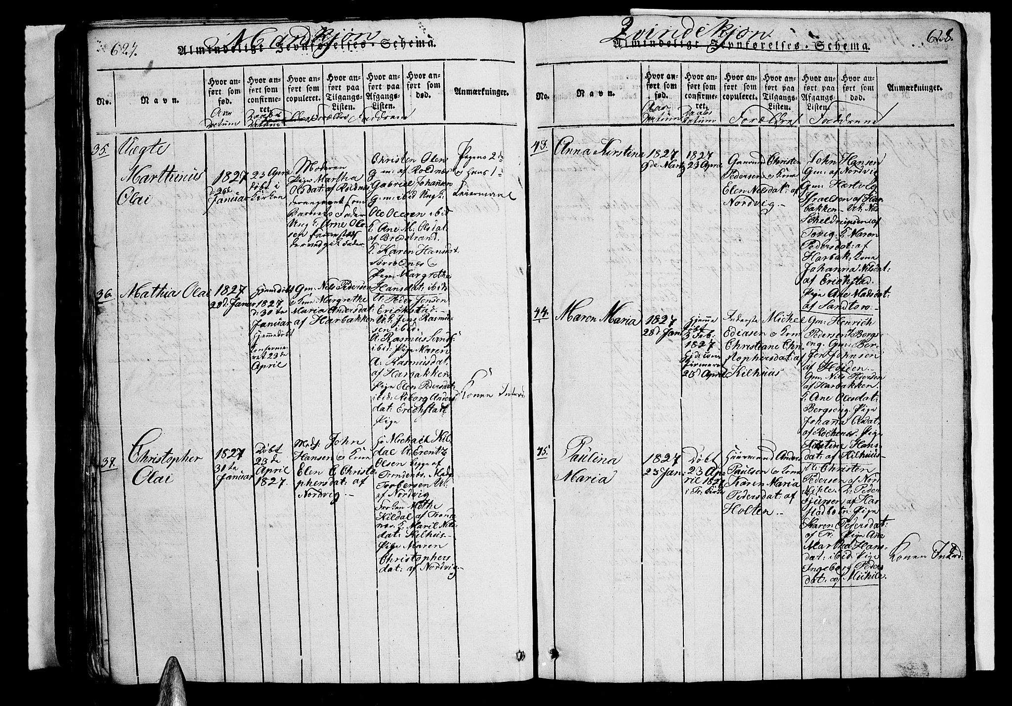 Trondenes sokneprestkontor, SATØ/S-1319/H/Hb/L0003klokker: Parish register (copy) no. 3, 1820-1834, p. 627-628