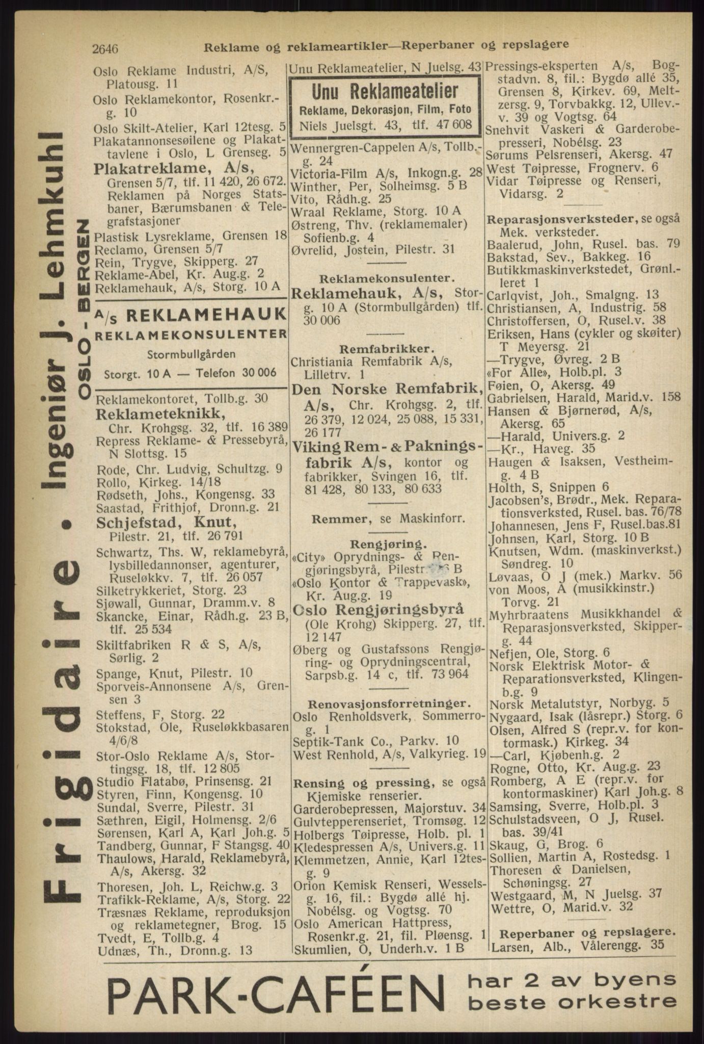 Kristiania/Oslo adressebok, PUBL/-, 1937, p. 2646