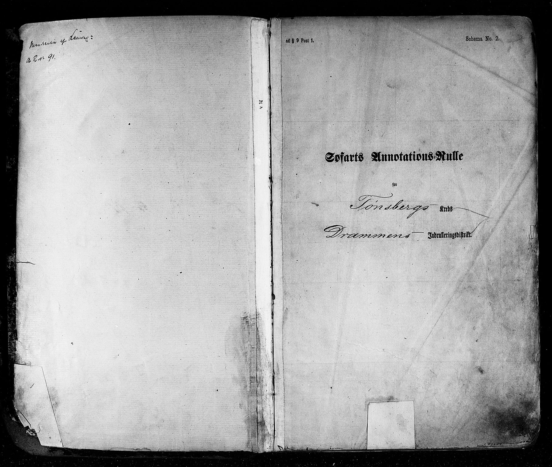 Tønsberg innrulleringskontor, SAKO/A-786/F/Fb/L0002: Annotasjonsrulle Patent nr. 1-2635, 1869-1877, p. 2