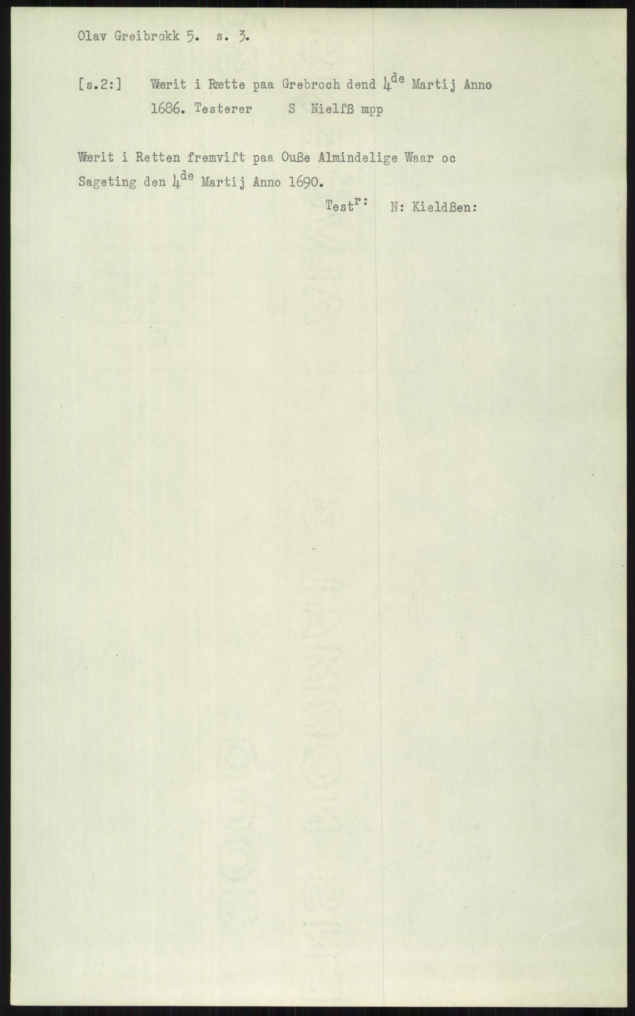 Samlinger til kildeutgivelse, Diplomavskriftsamlingen, AV/RA-EA-4053/H/Ha, p. 2405