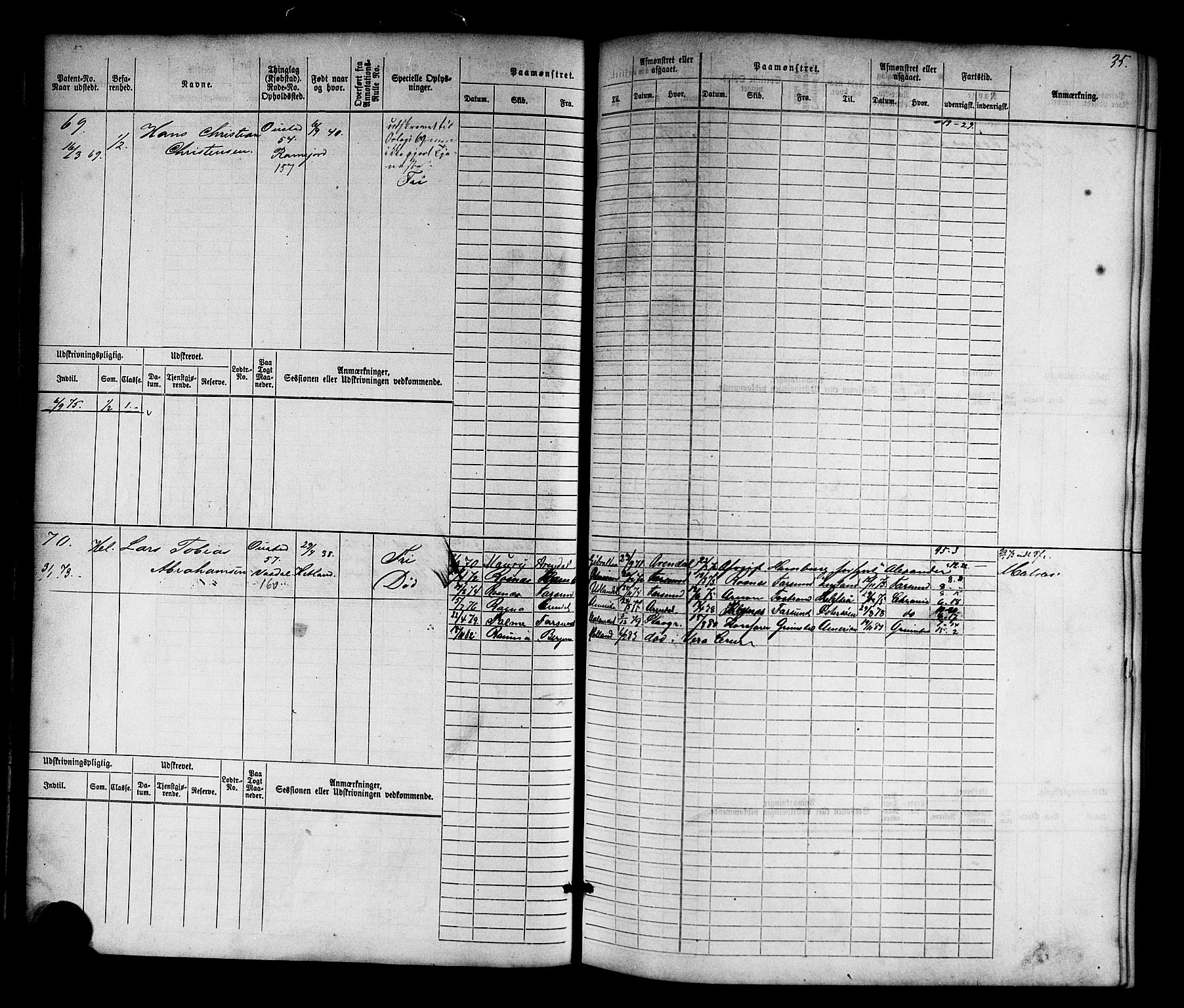 Farsund mønstringskrets, AV/SAK-2031-0017/F/Fb/L0015: Hovedrulle nr 1-770, Z-7, 1865-1896, p. 38