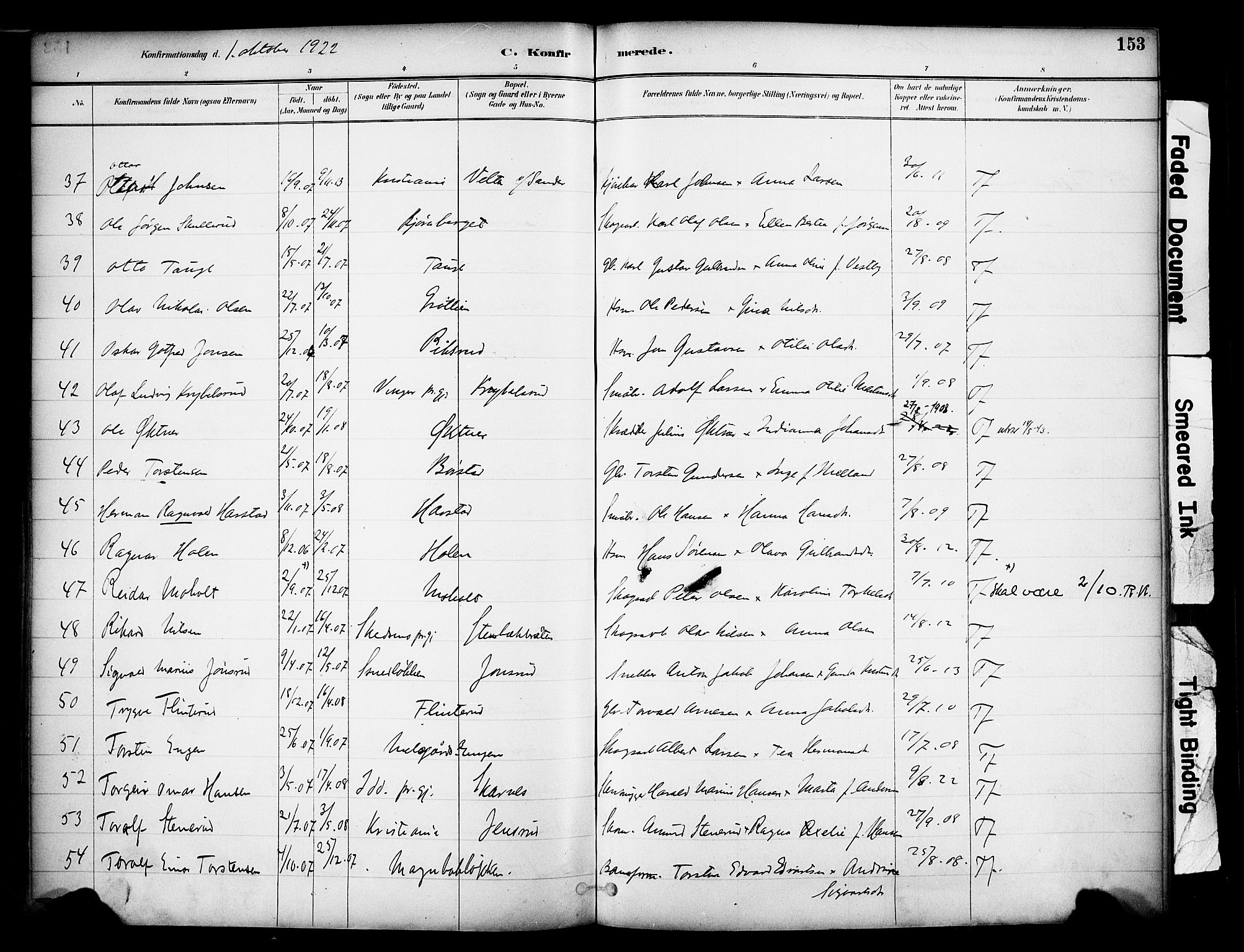 Sør-Odal prestekontor, AV/SAH-PREST-030/H/Ha/Haa/L0007: Parish register (official) no. 7, 1886-1925, p. 153