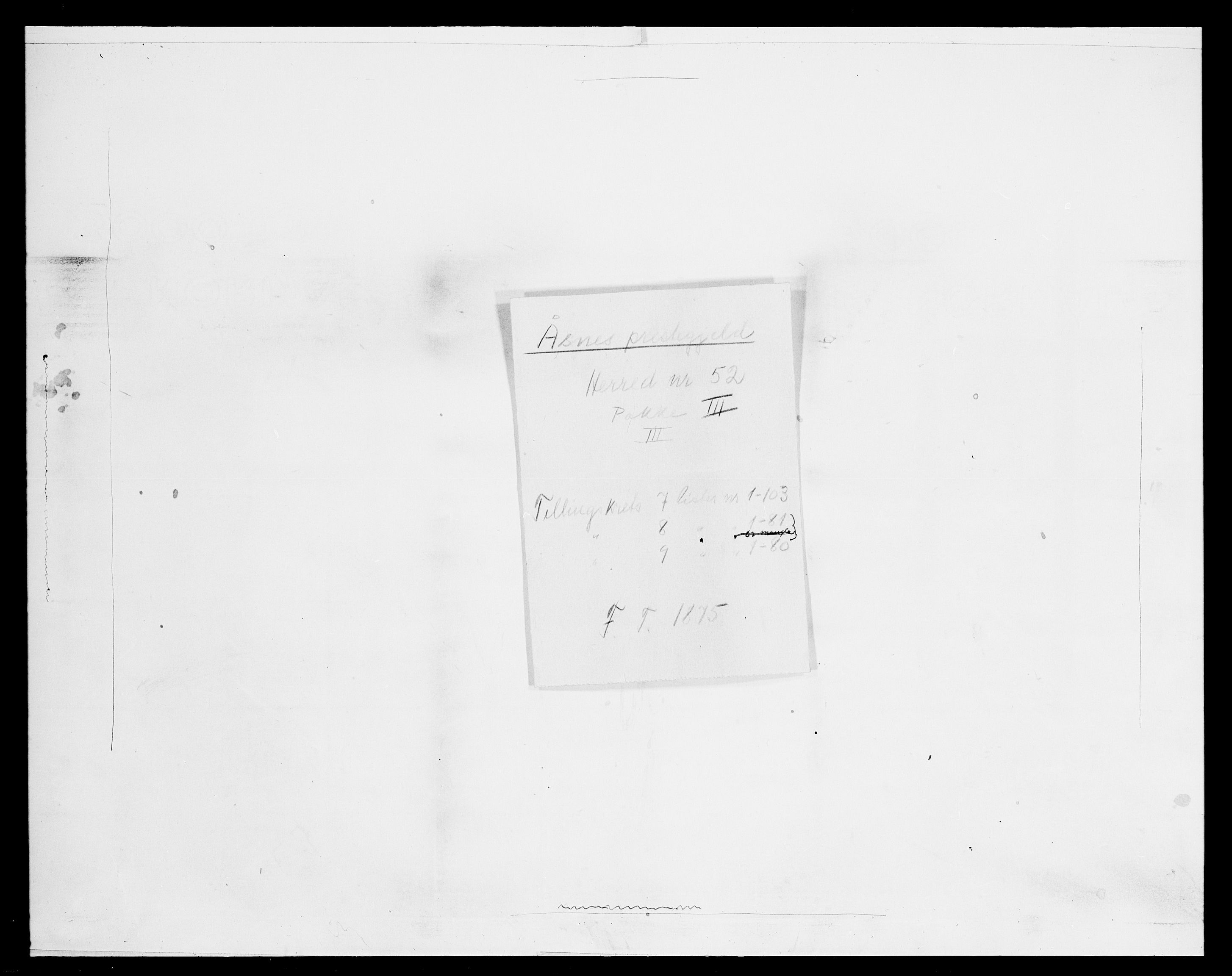 SAH, 1875 census for 0425P Åsnes, 1875, p. 970