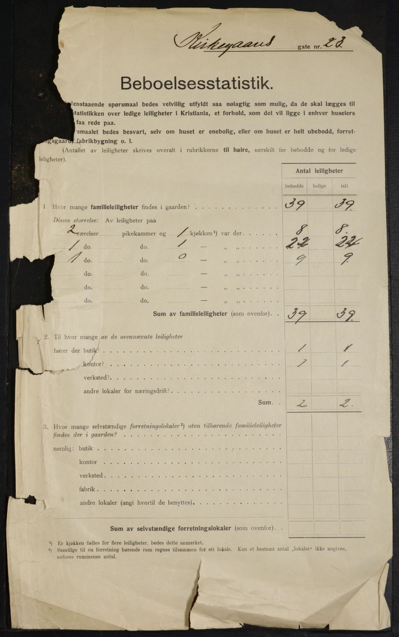 OBA, Municipal Census 1915 for Kristiania, 1915, p. 50413