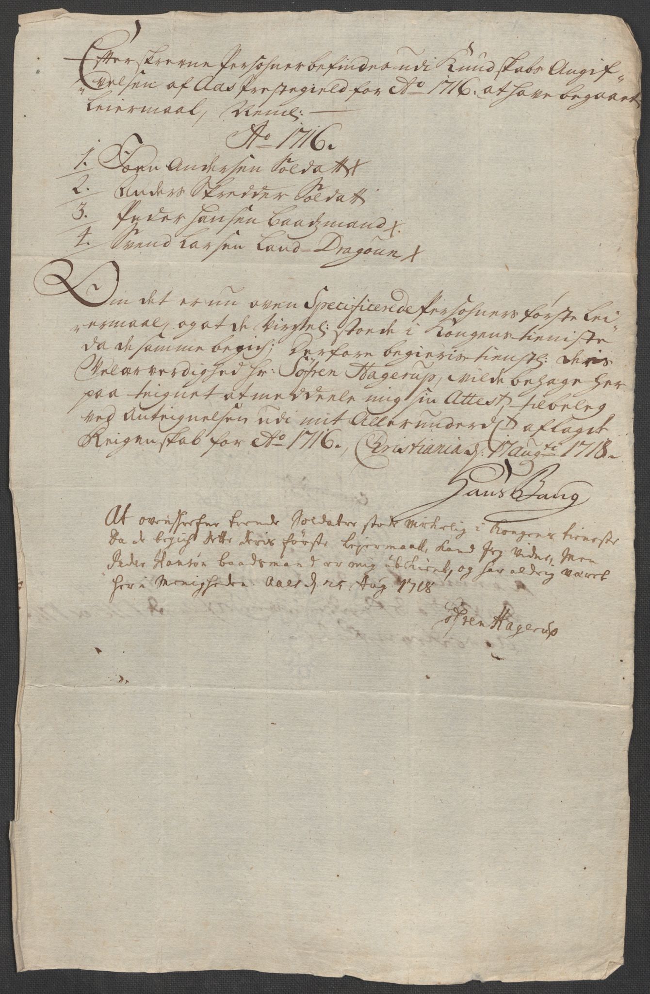 Rentekammeret inntil 1814, Reviderte regnskaper, Fogderegnskap, AV/RA-EA-4092/R10/L0454: Fogderegnskap Aker og Follo, 1716, p. 555