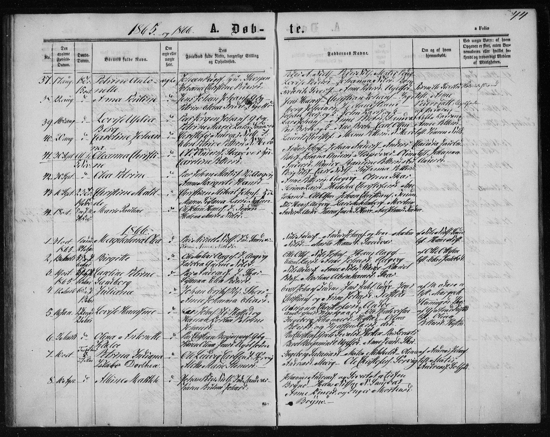 Ministerialprotokoller, klokkerbøker og fødselsregistre - Nordland, AV/SAT-A-1459/834/L0505: Parish register (official) no. 834A03, 1862-1871, p. 44