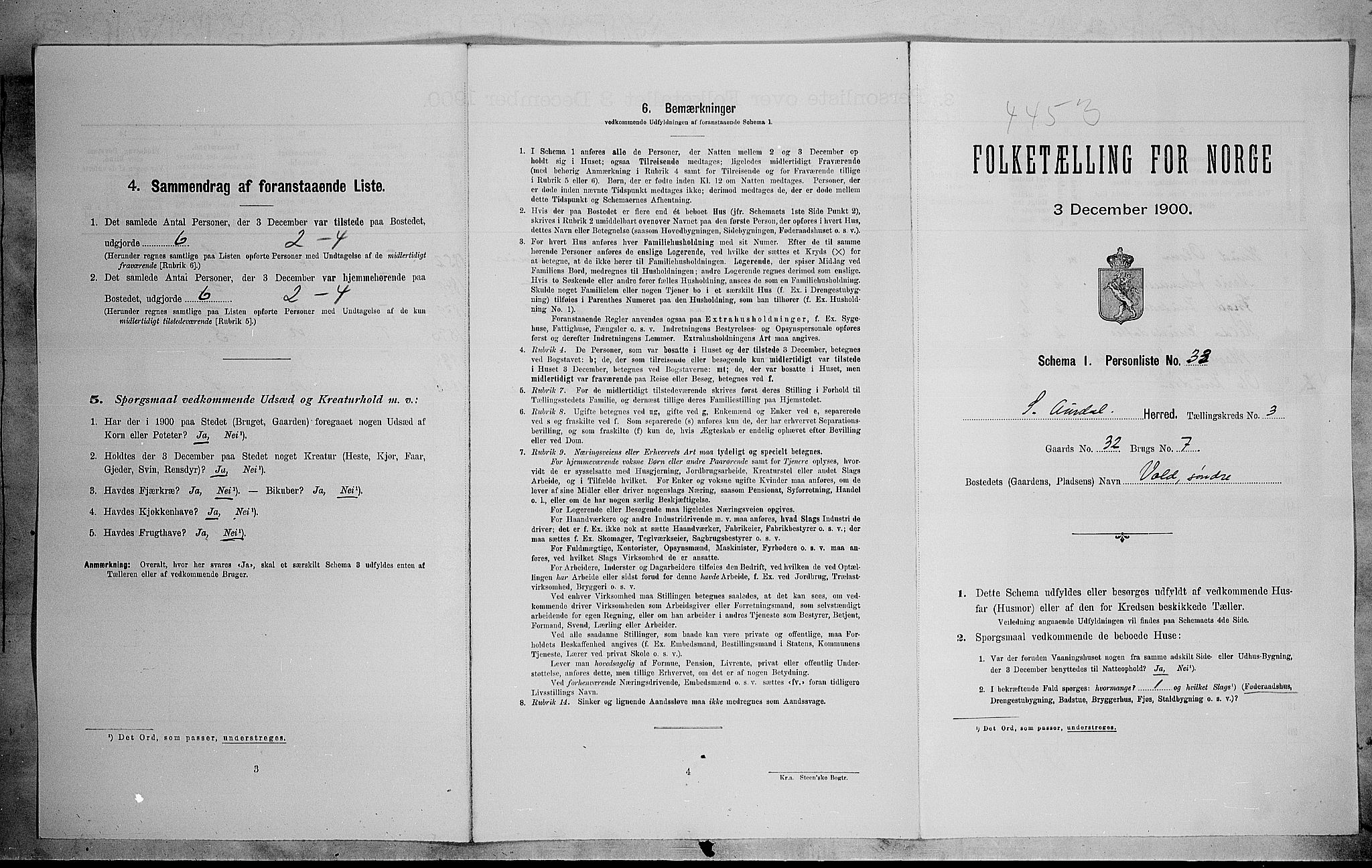 SAH, 1900 census for Sør-Aurdal, 1900, p. 373