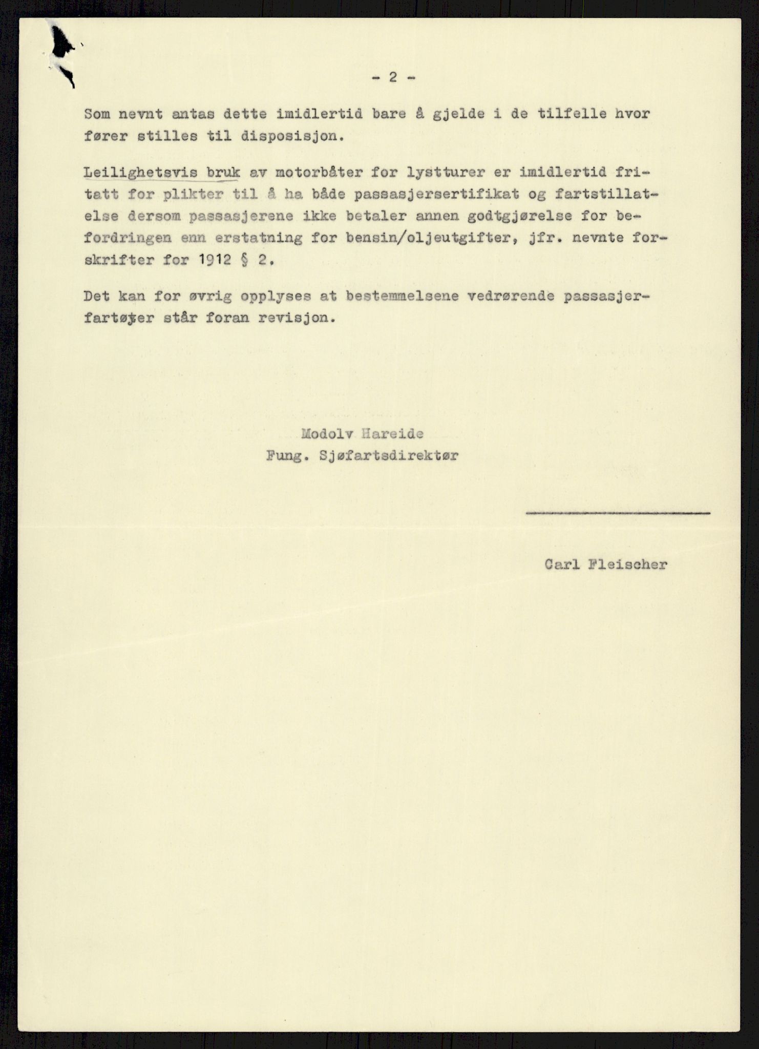 Sjøfartsdirektoratet med forløpere, generelt arkiv, AV/RA-S-1407/D/Du/Duc/L0641/0004: Skipskontrollen - Forskrifter    / Utleiebåter (2 mapper), 1977-1989, p. 285