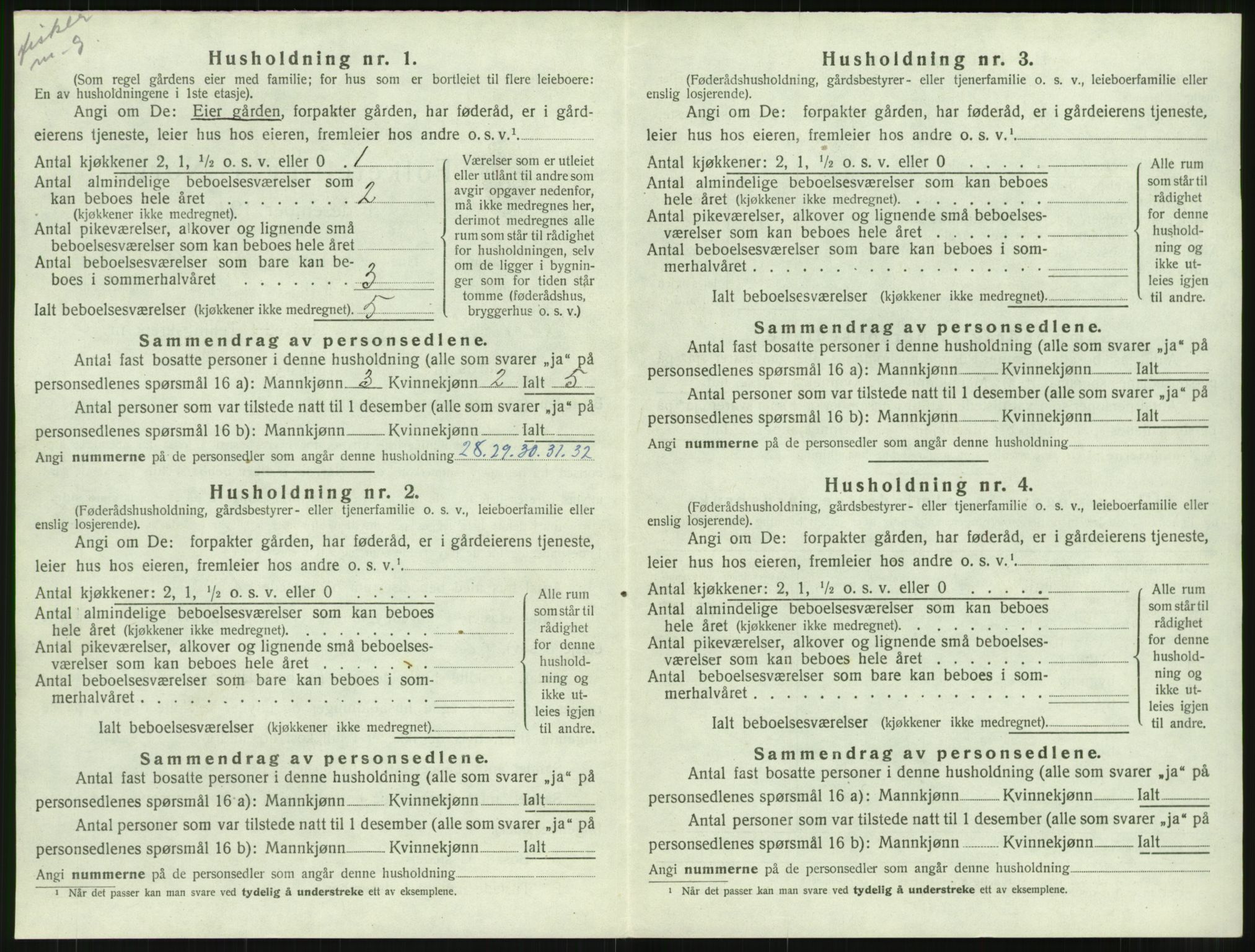 SAT, 1920 census for Hustad, 1920, p. 618