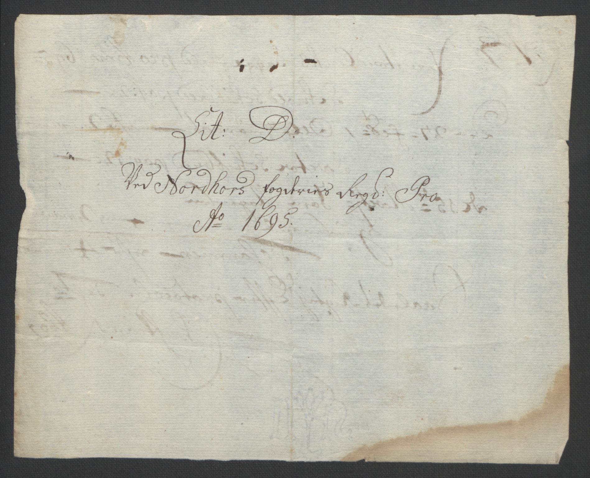 Rentekammeret inntil 1814, Reviderte regnskaper, Fogderegnskap, RA/EA-4092/R51/L3183: Fogderegnskap Nordhordland og Voss, 1695-1697, p. 113