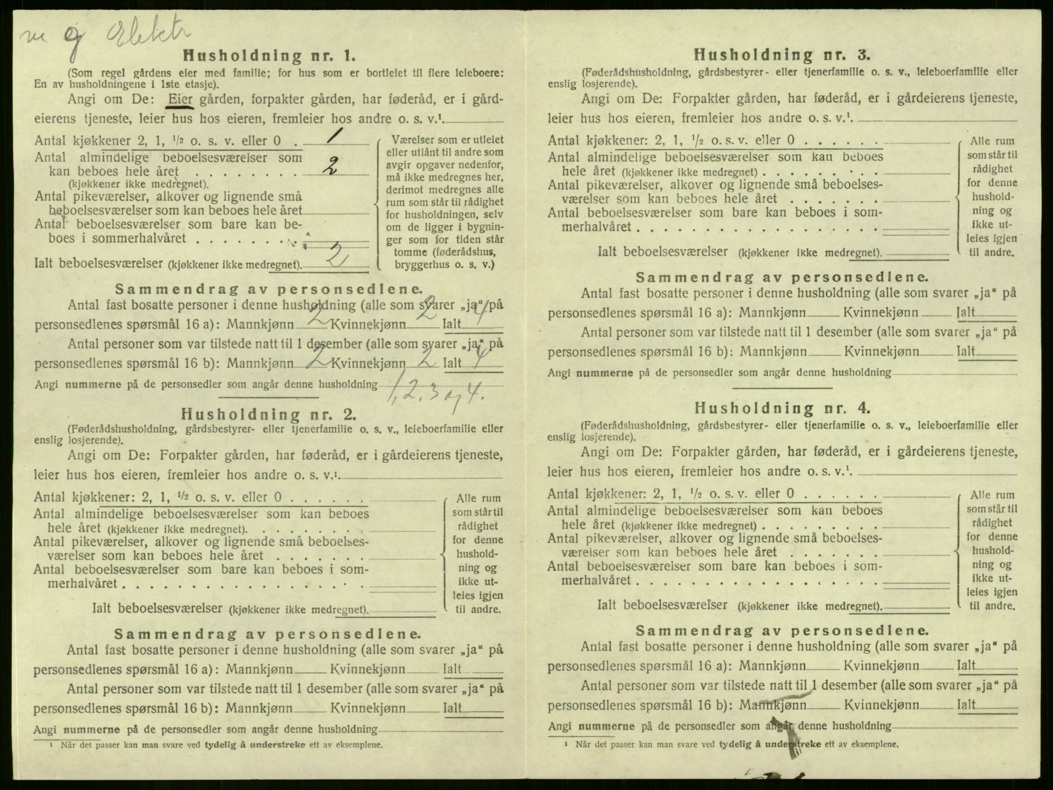 SAKO, 1920 census for Lier, 1920, p. 3038