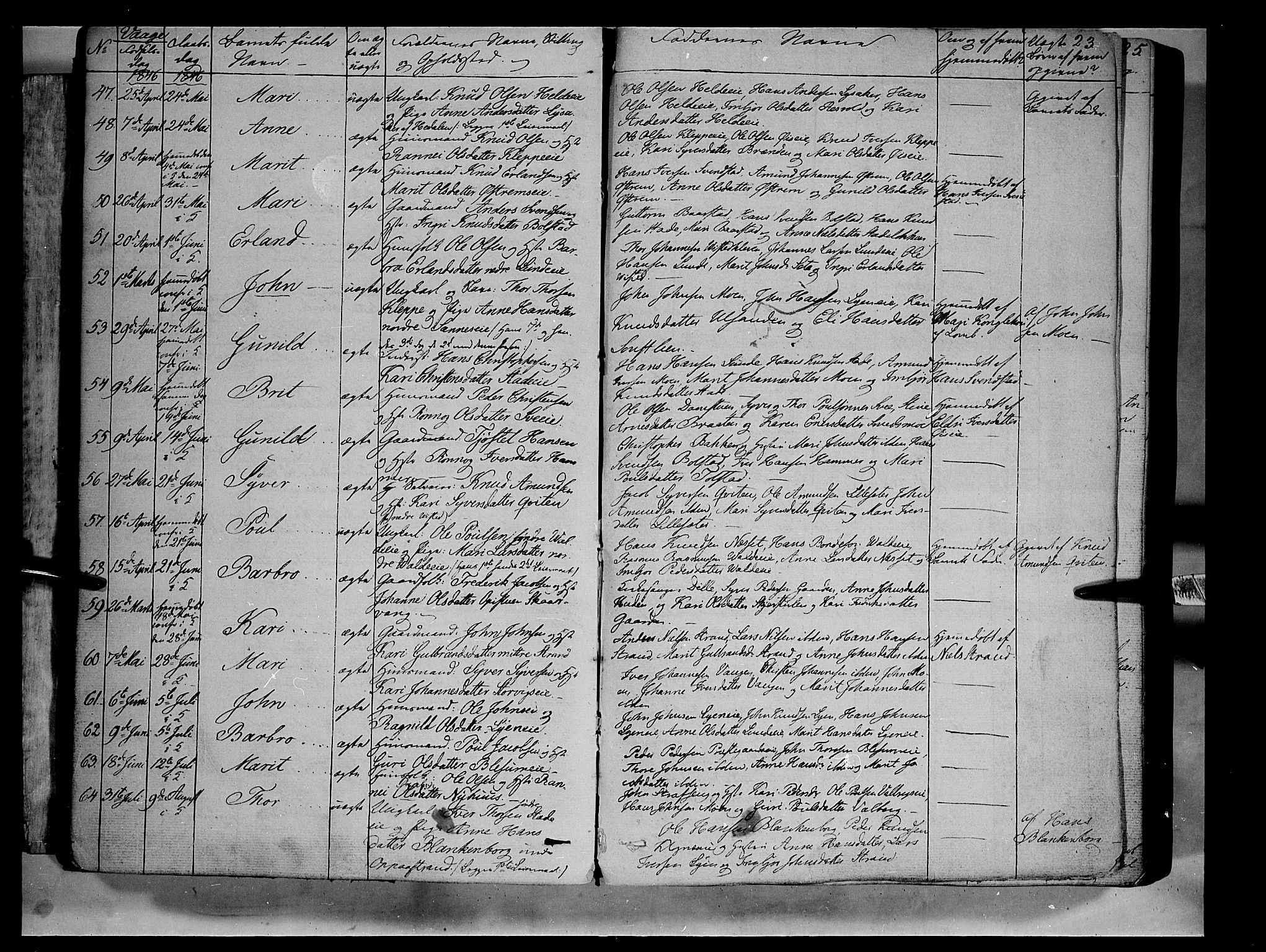 Vågå prestekontor, SAH/PREST-076/H/Ha/Haa/L0005: Parish register (official) no. 5 /1, 1842-1856, p. 23