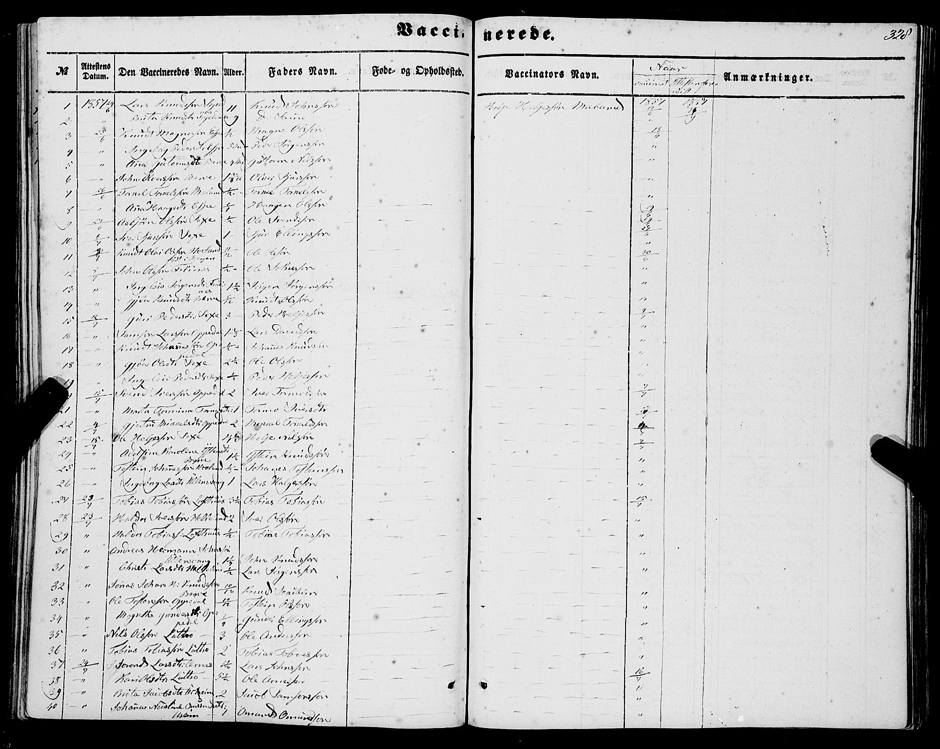 Ullensvang sokneprestembete, SAB/A-78701/H/Haa: Parish register (official) no. A 11, 1854-1866, p. 328