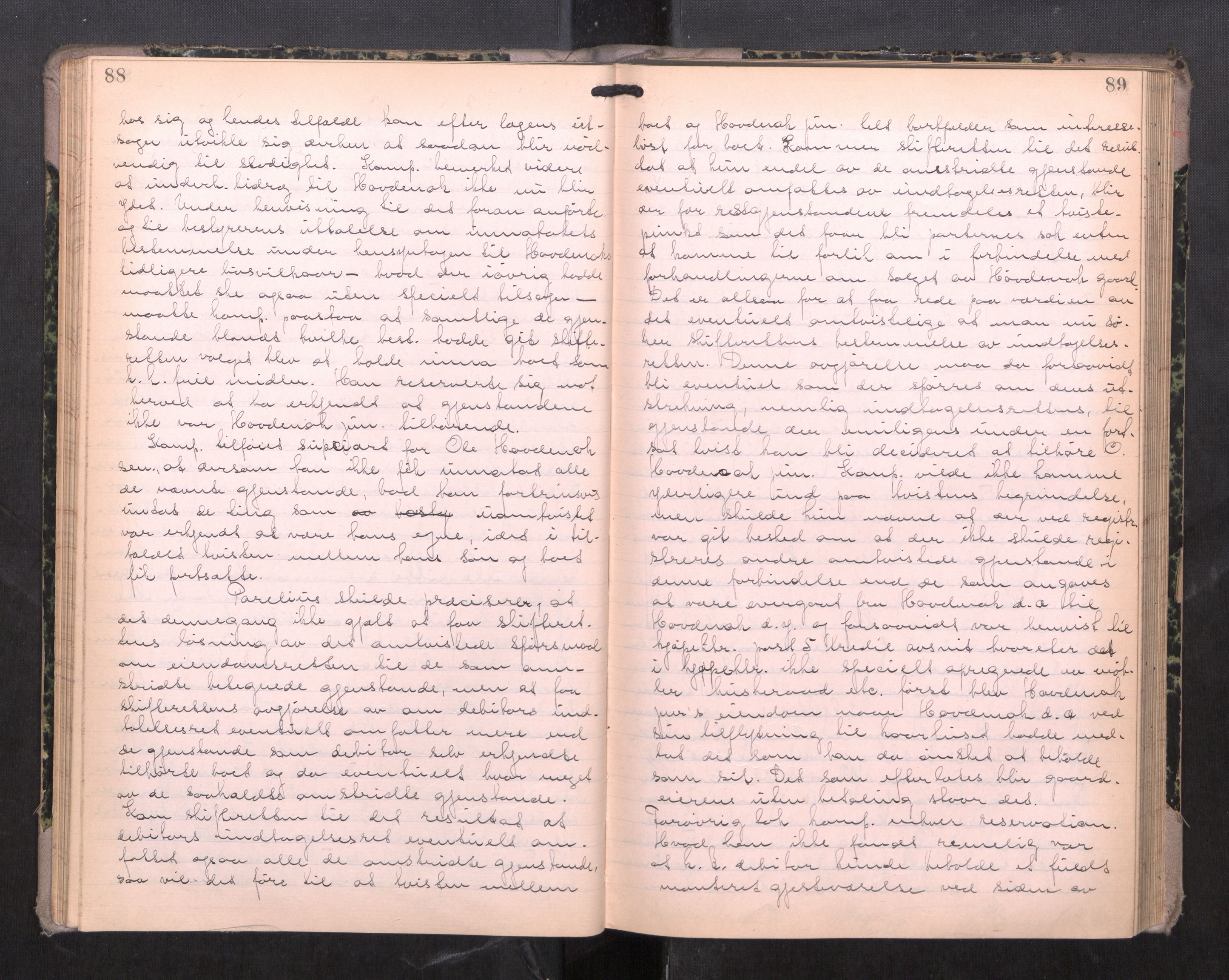 Romsdal sorenskriveri, AV/SAT-A-4149/1/3/3B/L0009: Skiftebehandlingsprotokoll, 1922-1928, p. 88-89