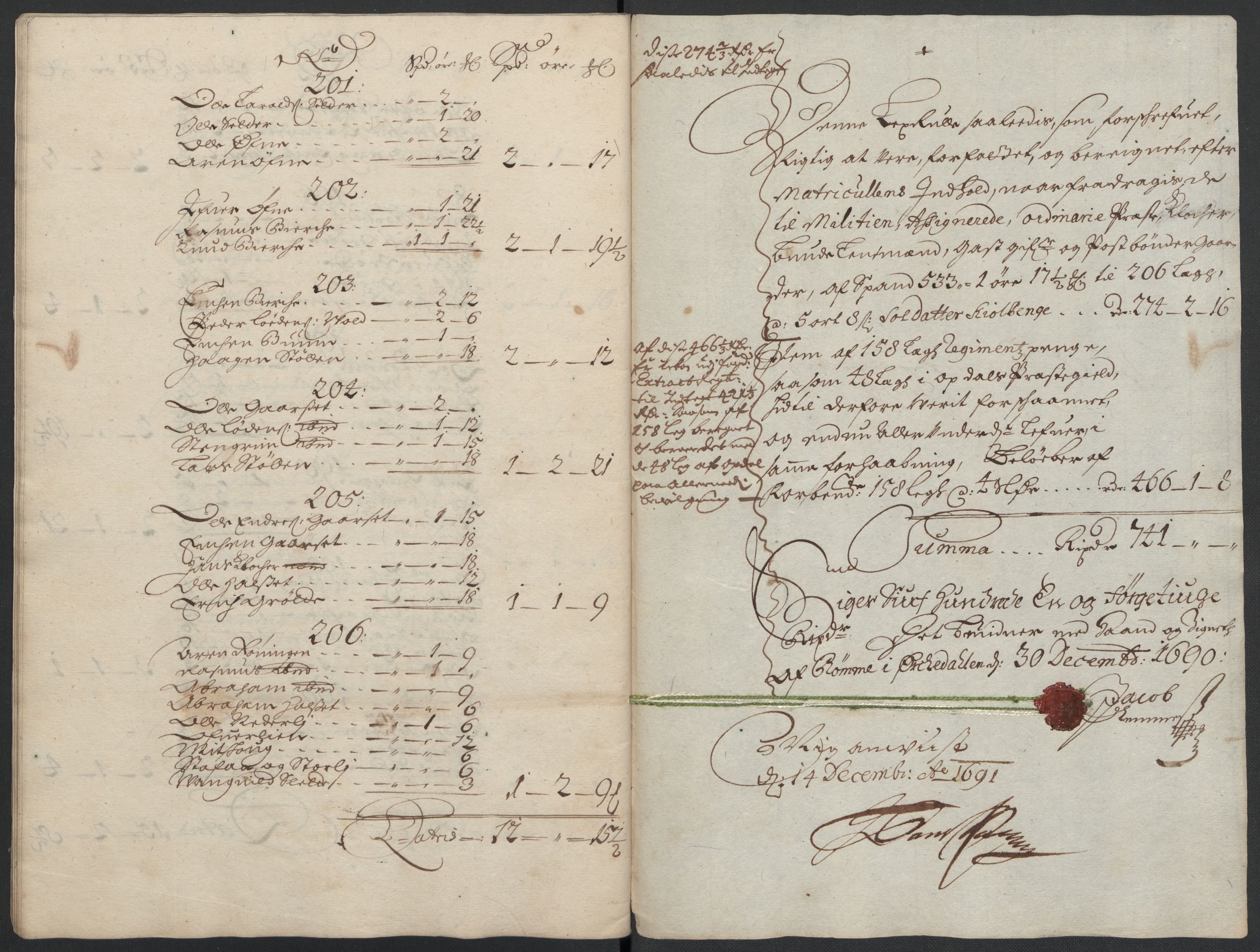 Rentekammeret inntil 1814, Reviderte regnskaper, Fogderegnskap, AV/RA-EA-4092/R58/L3936: Fogderegnskap Orkdal, 1689-1690, p. 359