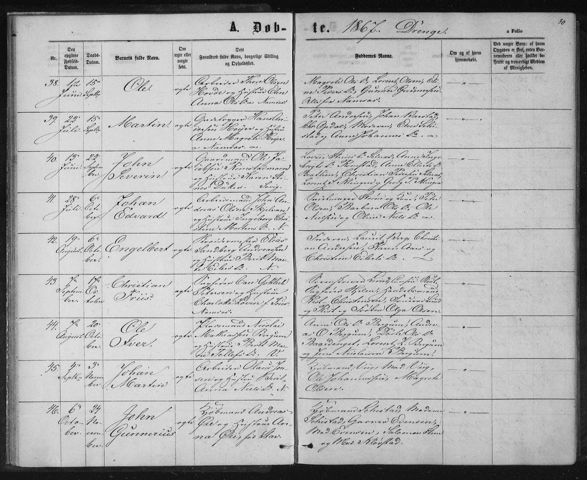 Ministerialprotokoller, klokkerbøker og fødselsregistre - Nord-Trøndelag, SAT/A-1458/768/L0570: Parish register (official) no. 768A05, 1865-1874, p. 30