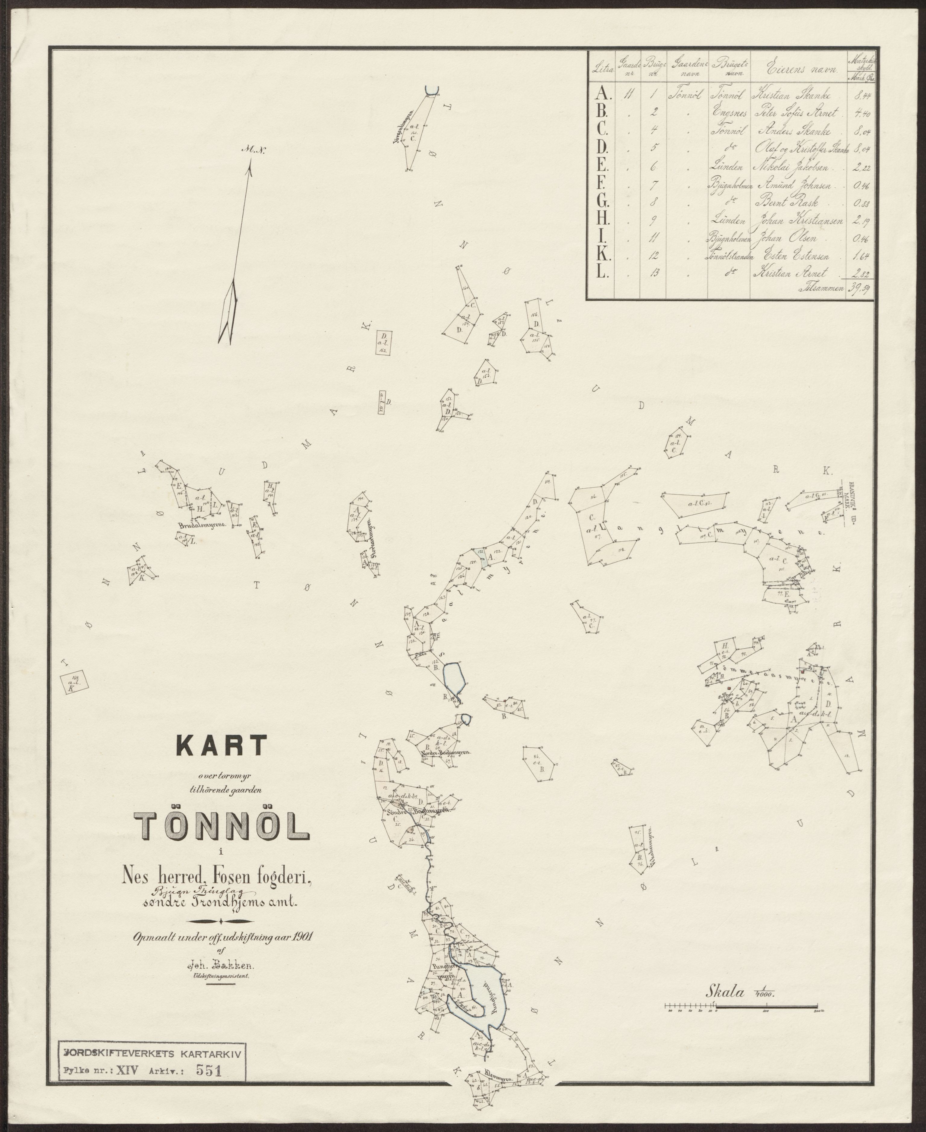 Jordskifteverkets kartarkiv, AV/RA-S-3929/T, 1859-1988, p. 750