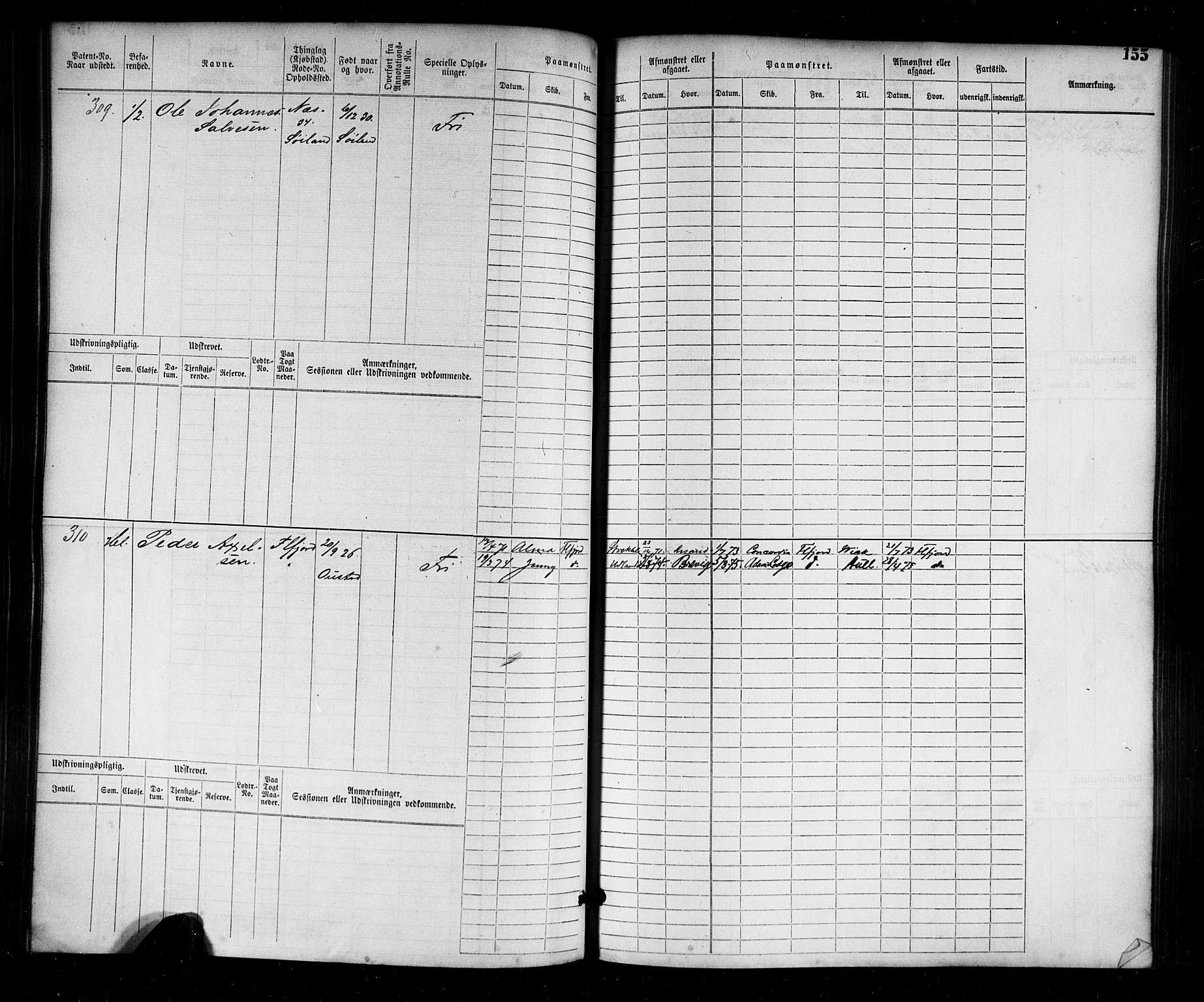 Flekkefjord mønstringskrets, AV/SAK-2031-0018/F/Fb/L0001: Hovedrulle nr 1-764, N-4, 1868-1900, p. 159