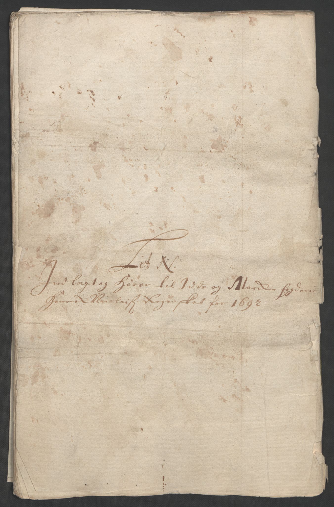 Rentekammeret inntil 1814, Reviderte regnskaper, Fogderegnskap, AV/RA-EA-4092/R01/L0011: Fogderegnskap Idd og Marker, 1692-1693, p. 162