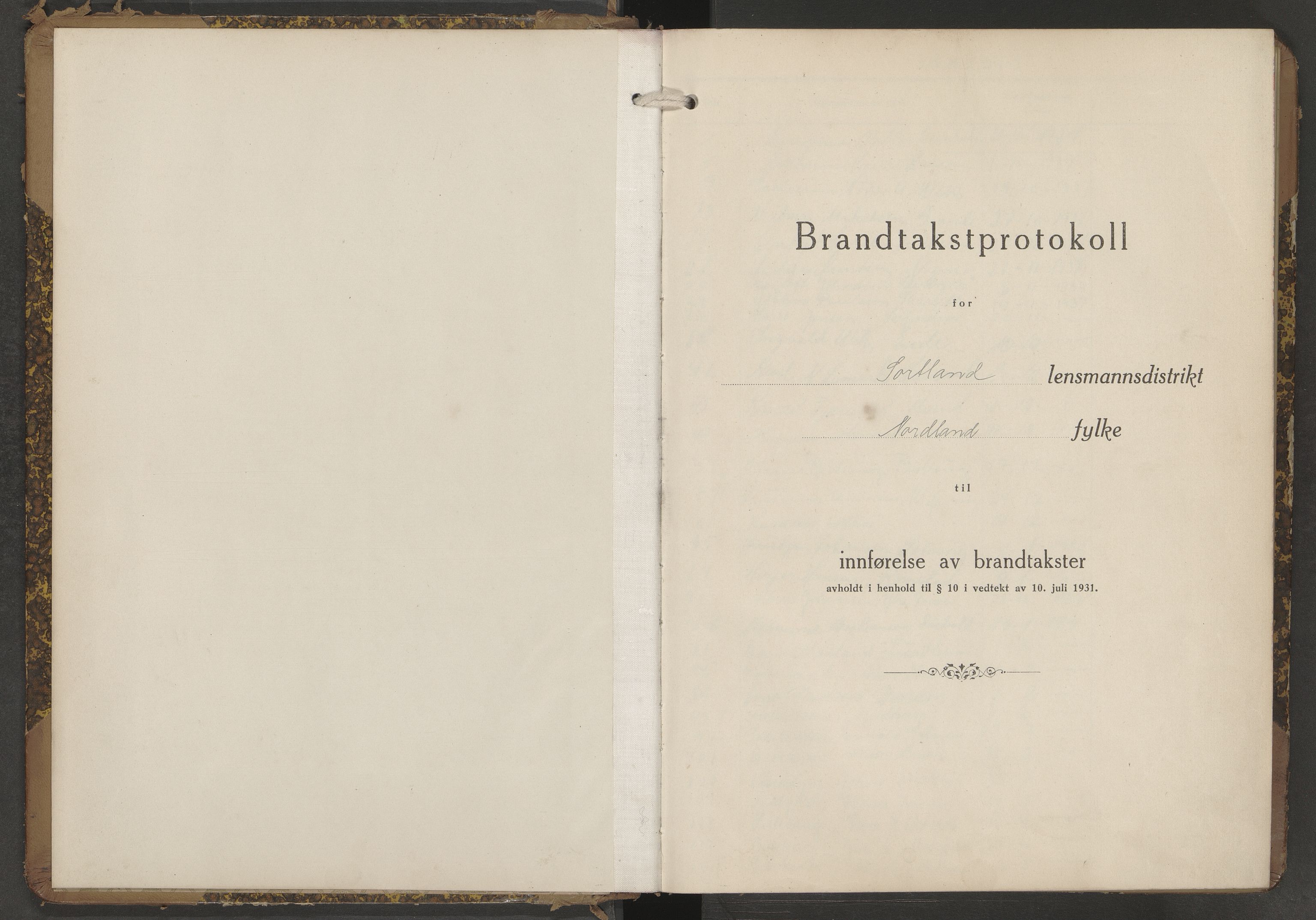 Sortland lensmannskontor, AV/SAT-A-6376/2/Oa/L0010: Branntakstprotokoll, 1937-1939