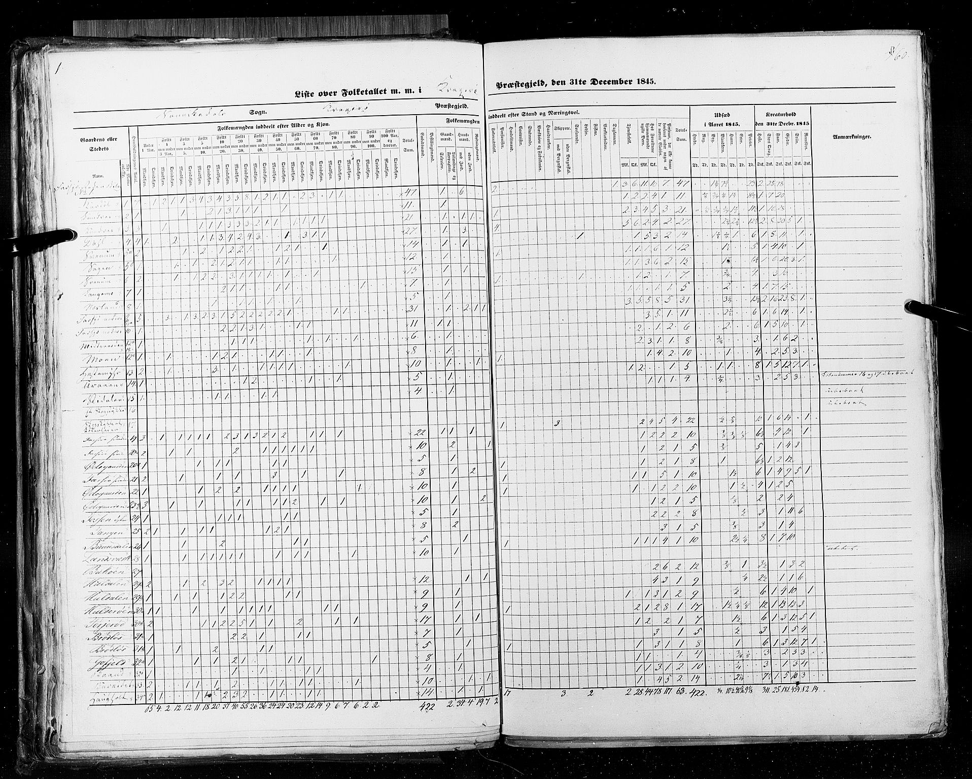 RA, Census 1845, vol. 5: Bratsberg amt og Nedenes og Råbyggelaget amt, 1845, p. 60