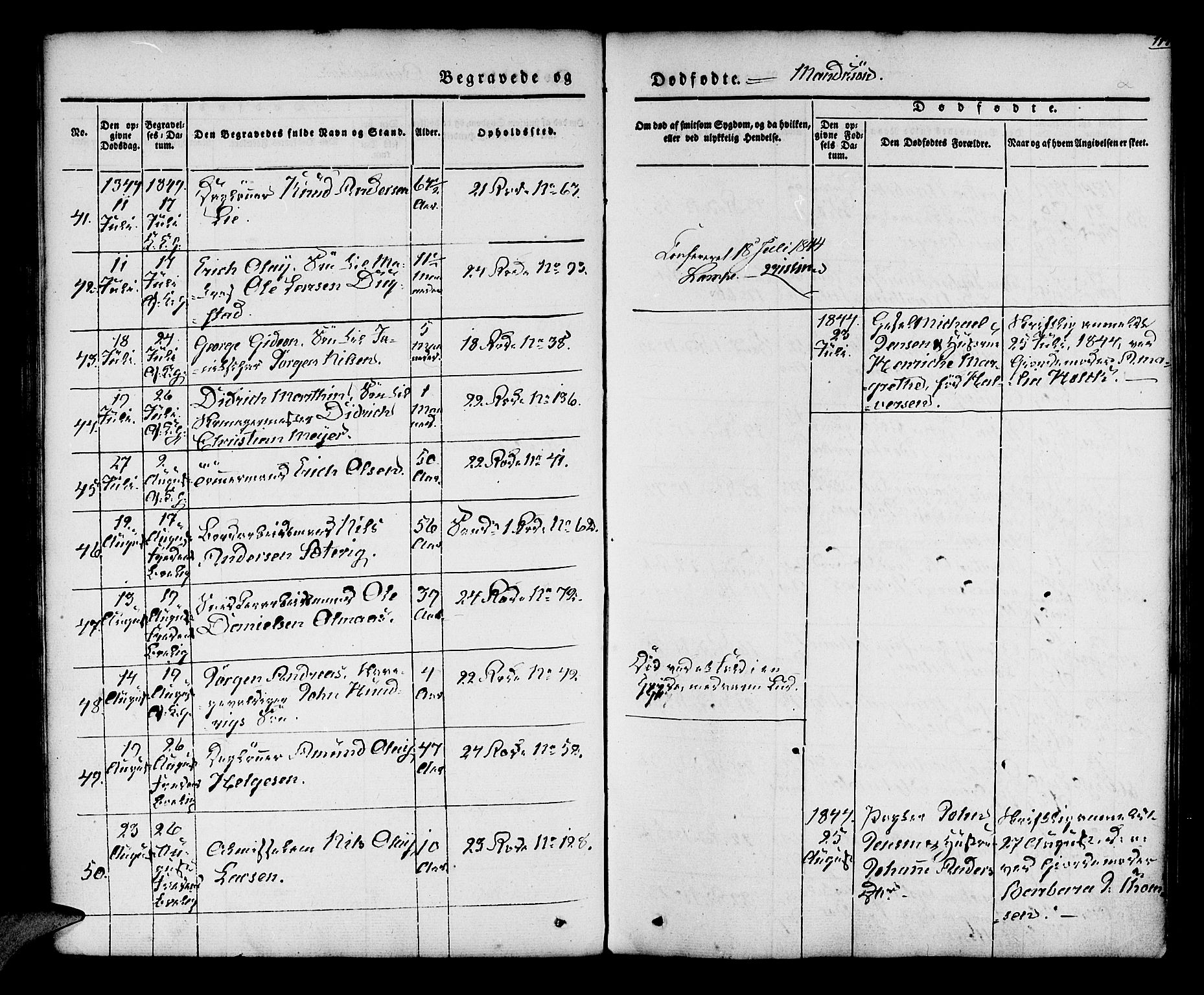 Korskirken sokneprestembete, AV/SAB-A-76101/H/Hab: Parish register (copy) no. E 1, 1837-1851, p. 117