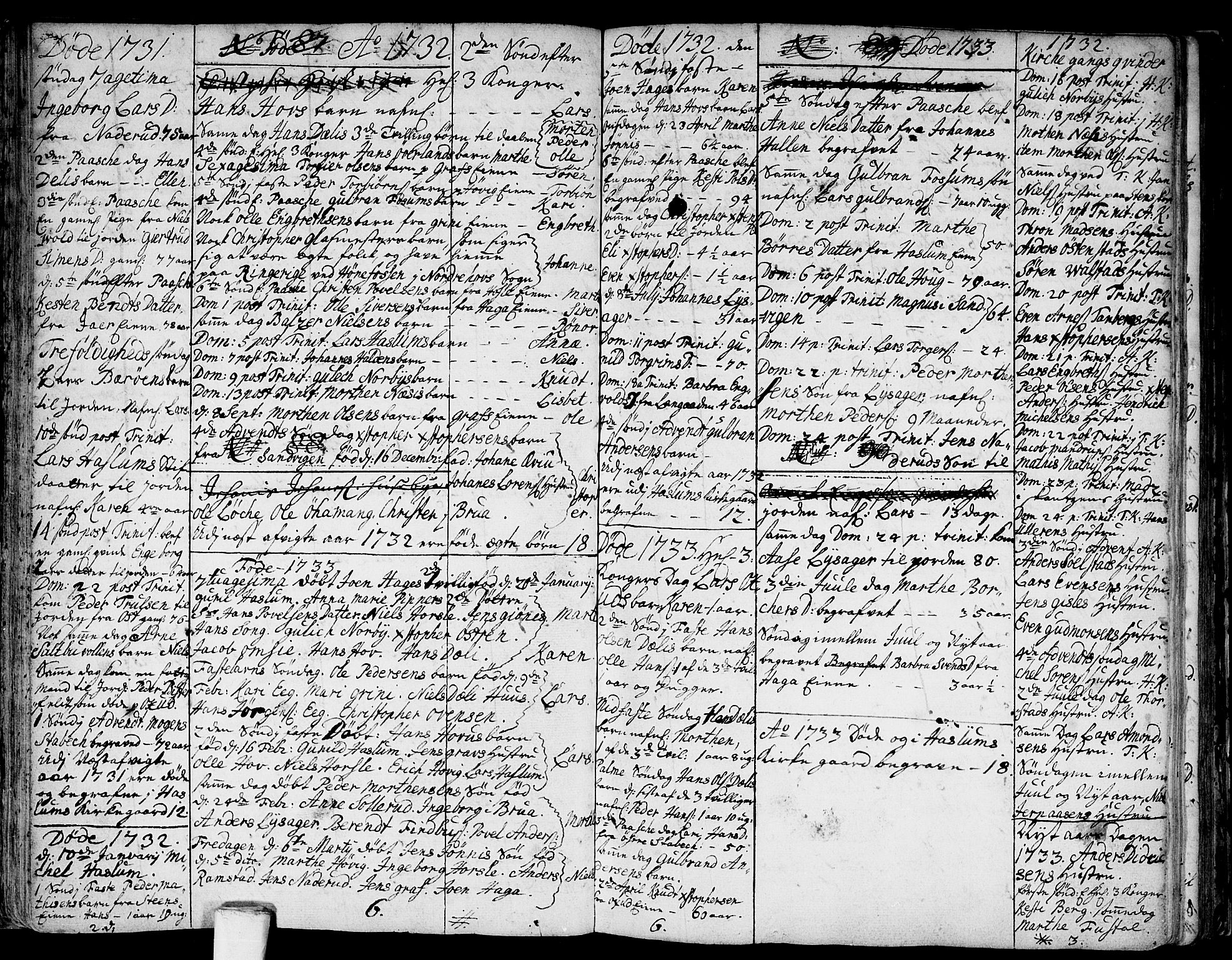 Asker prestekontor Kirkebøker, SAO/A-10256a/F/Fa/L0001: Parish register (official) no. I 1, 1726-1744, p. 25