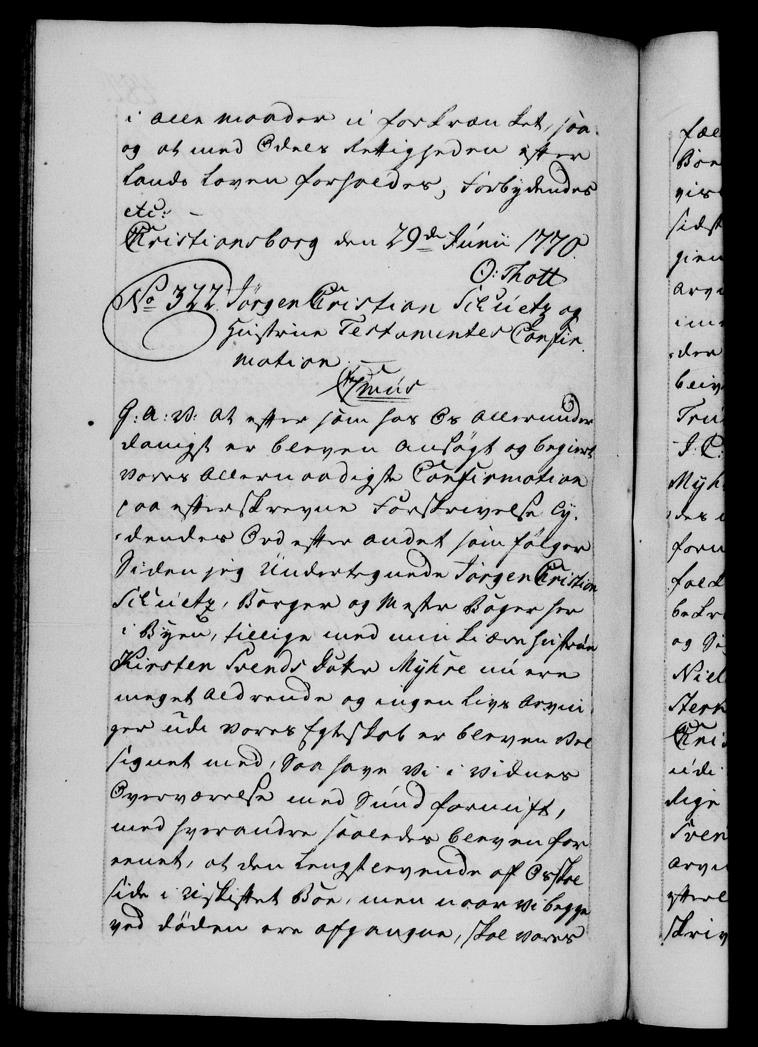 Danske Kanselli 1572-1799, AV/RA-EA-3023/F/Fc/Fca/Fcaa/L0044: Norske registre, 1769-1771, p. 484b