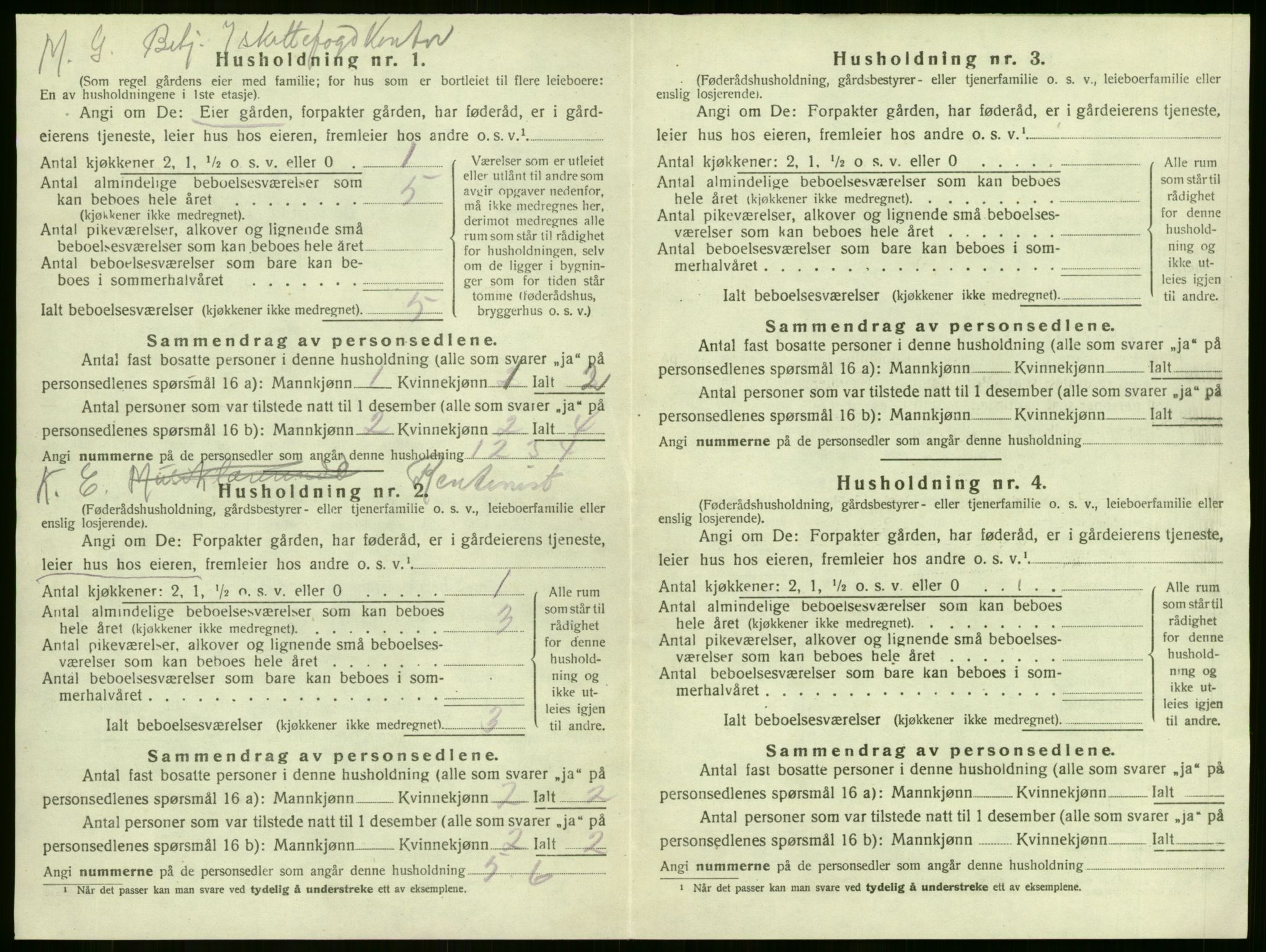 SAKO, 1920 census for Sem, 1920, p. 741