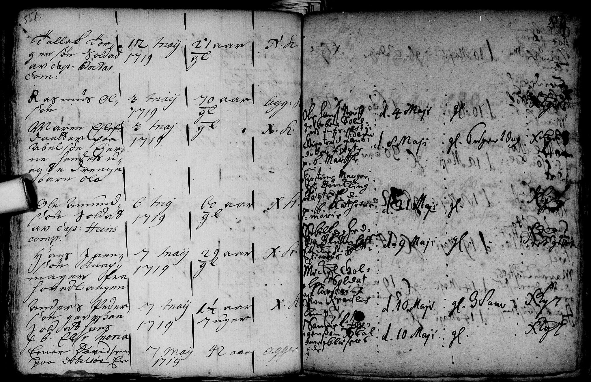 Aker prestekontor kirkebøker, AV/SAO-A-10861/F/L0002: Parish register (official) no. 2, 1714-1720, p. 551-552