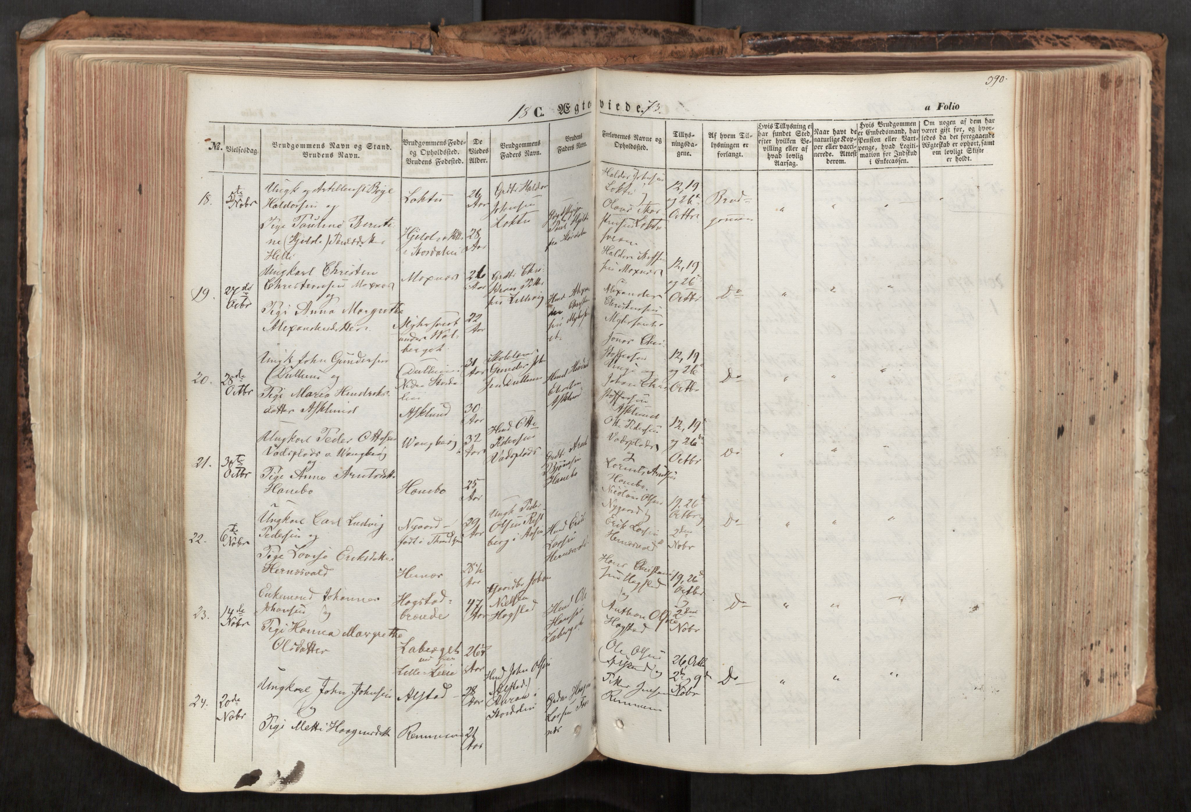 Ministerialprotokoller, klokkerbøker og fødselsregistre - Nord-Trøndelag, SAT/A-1458/713/L0116: Parish register (official) no. 713A07, 1850-1877, p. 390